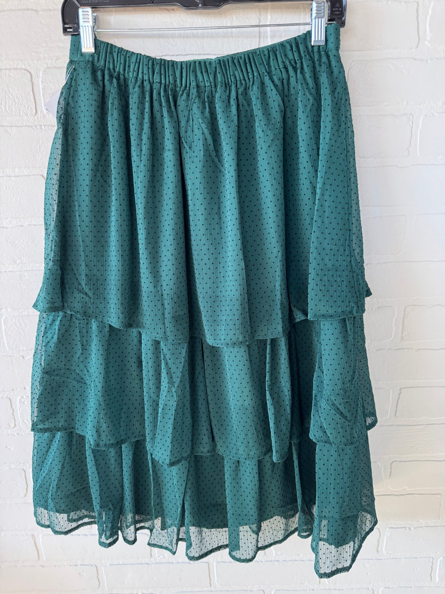 Skirt Midi By J. Crew In Black & Green, Size: 4