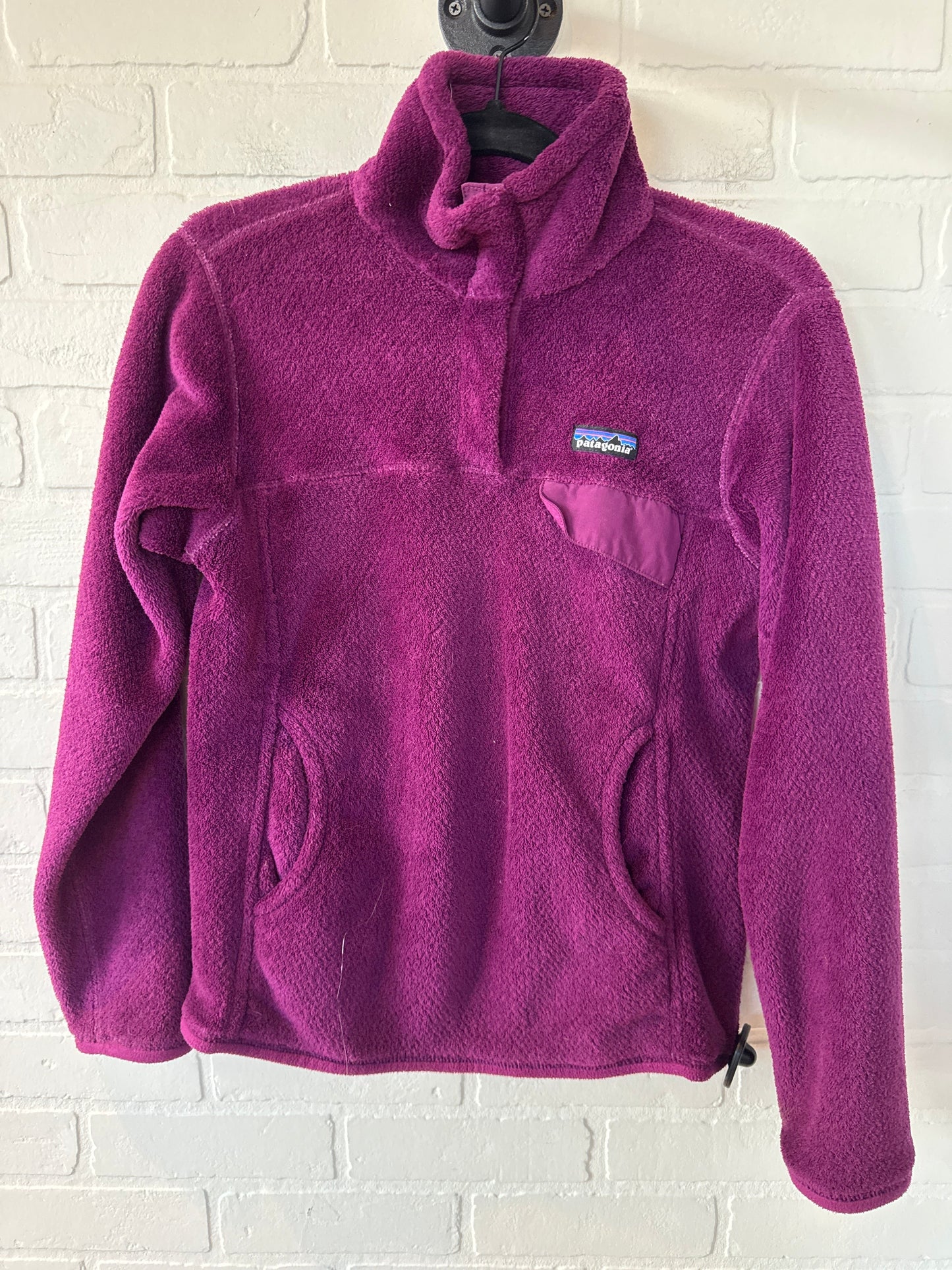 Jacket Fleece By Patagonia In Purple, Size: S