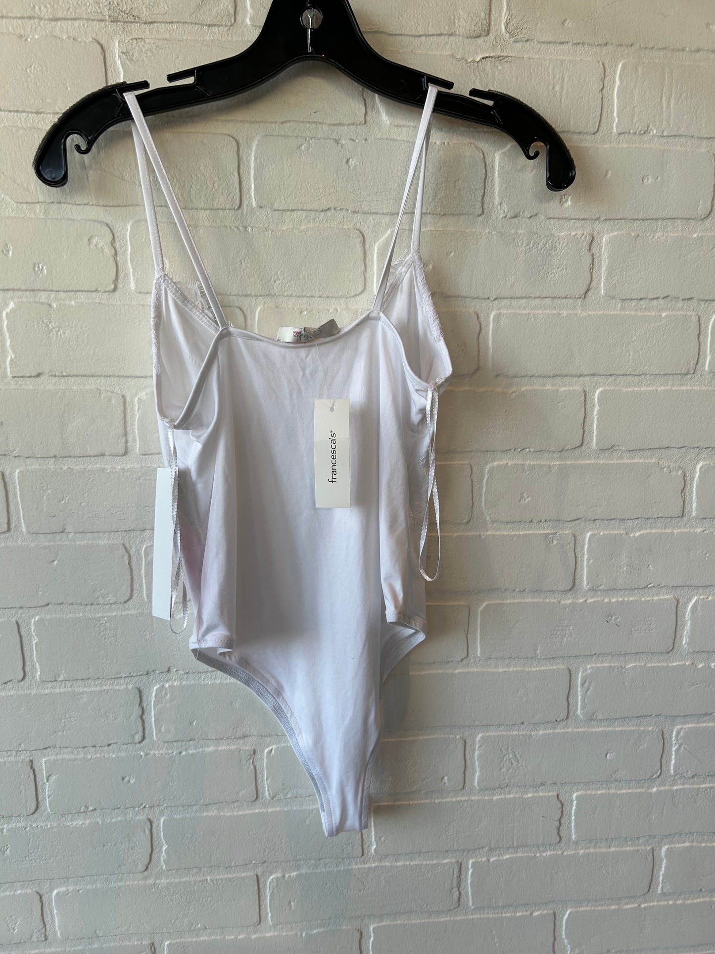 Bodysuit By Clothes Mentor In White, Size: S