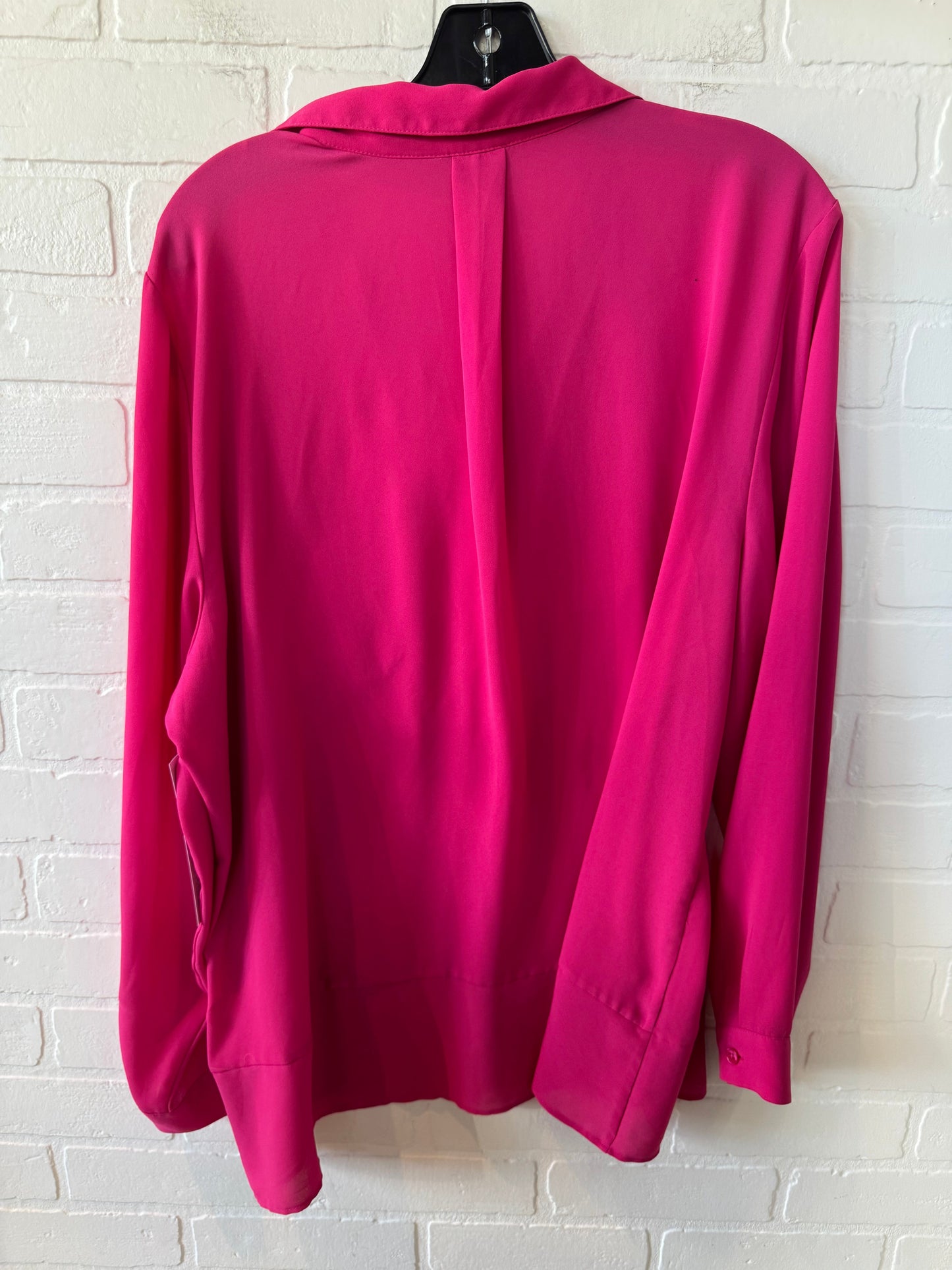 Top Long Sleeve By Chicos In Pink, Size: Xl