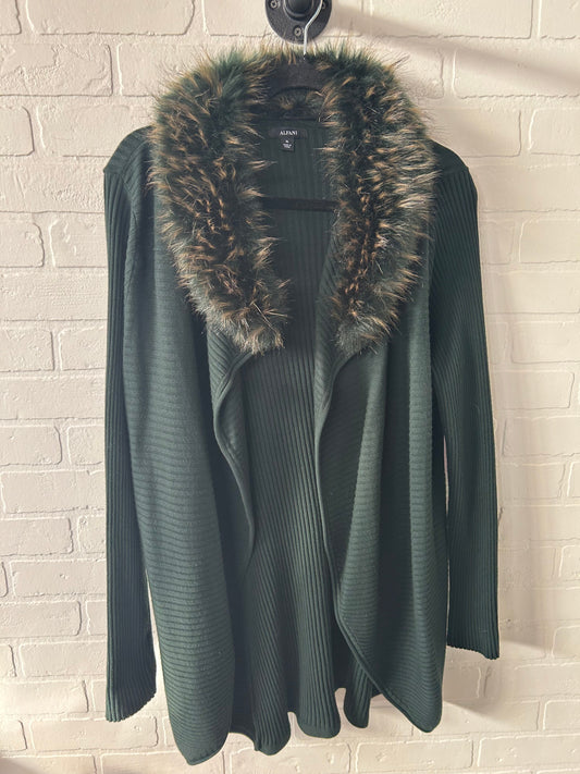 Sweater Cardigan By Alfani In Green, Size: Xl