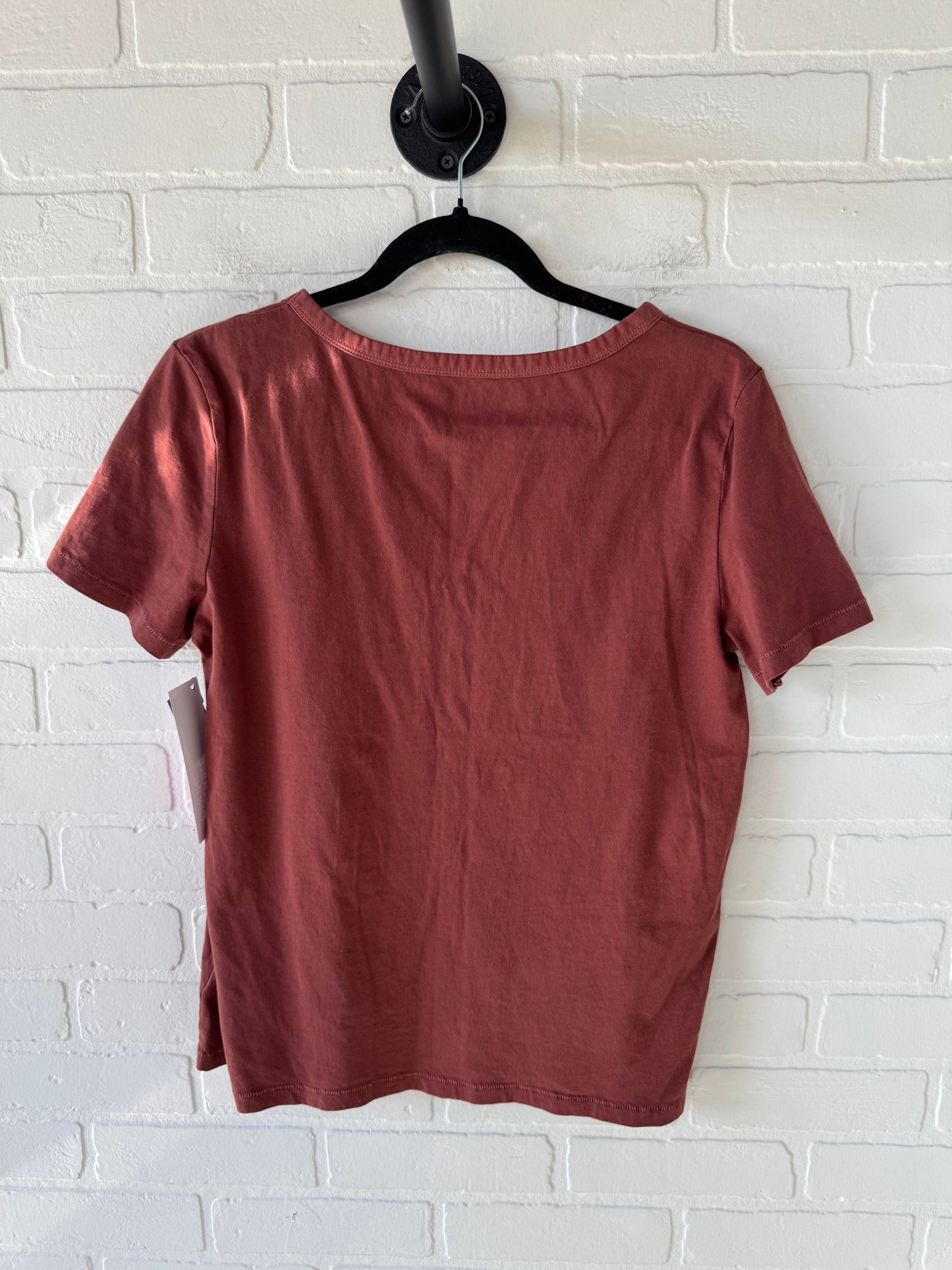 Top Short Sleeve Basic By Gap In Brown, Size: S