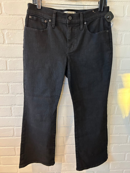 Jeans Boot Cut By Madewell In Black Denim, Size: 10p