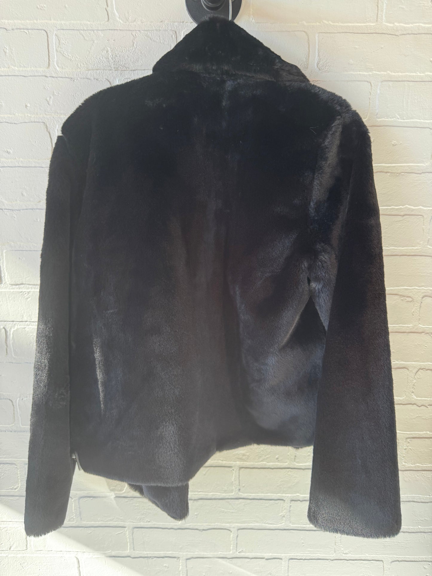 Jacket Faux Fur & Sherpa By Express In Black, Size: M