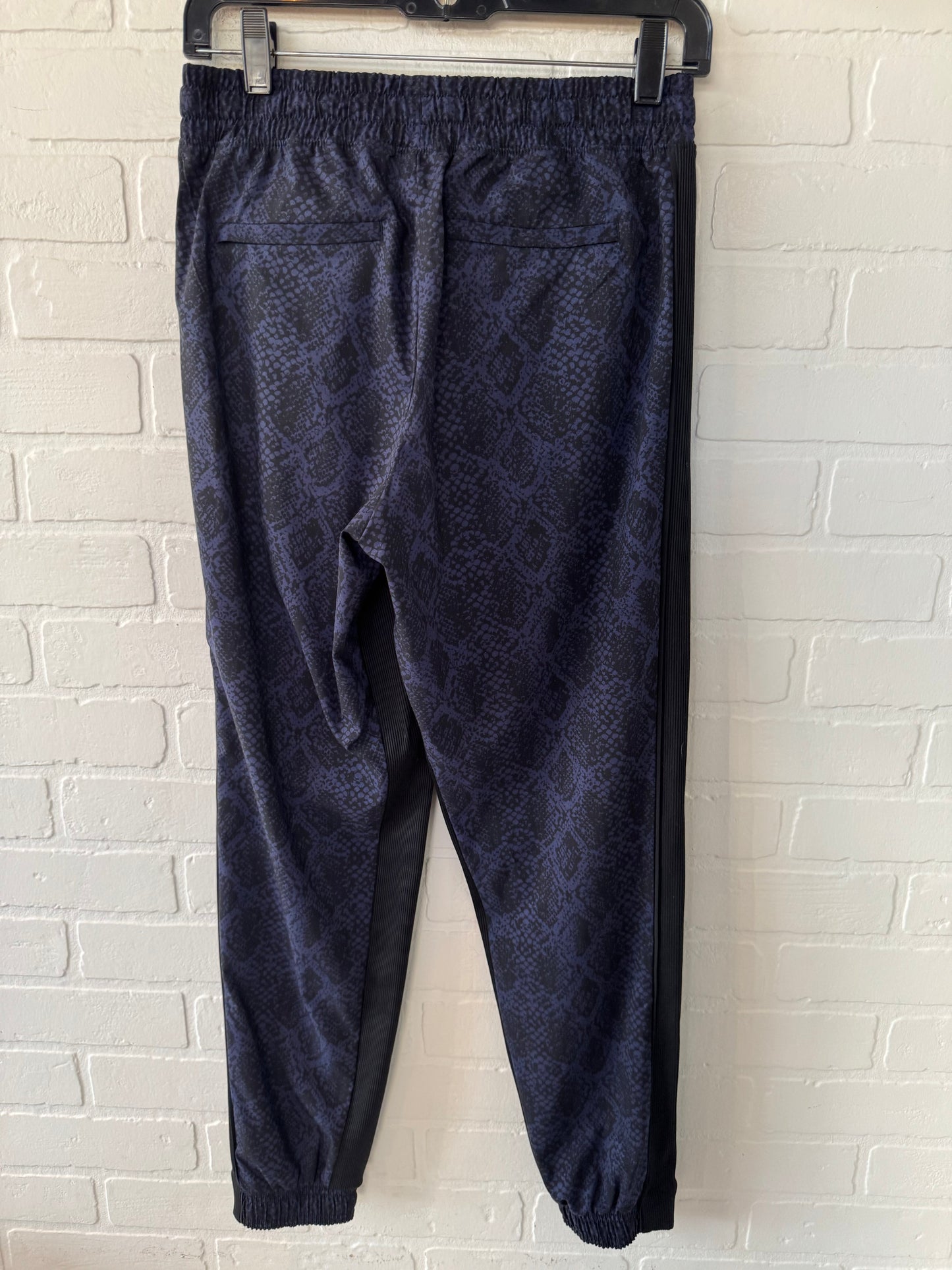 Athletic Pants By Athleta In Black & Blue, Size: 0