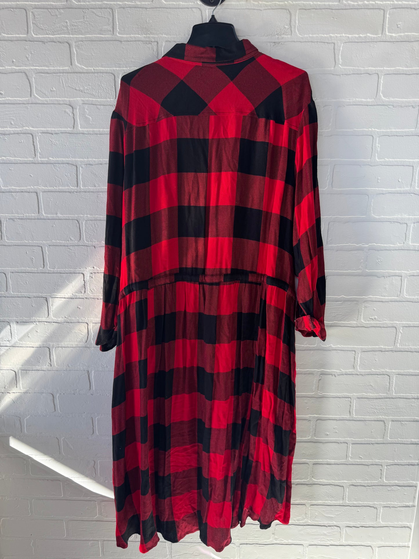 Dress Casual Maxi By Maurices In Black & Red, Size: 3x