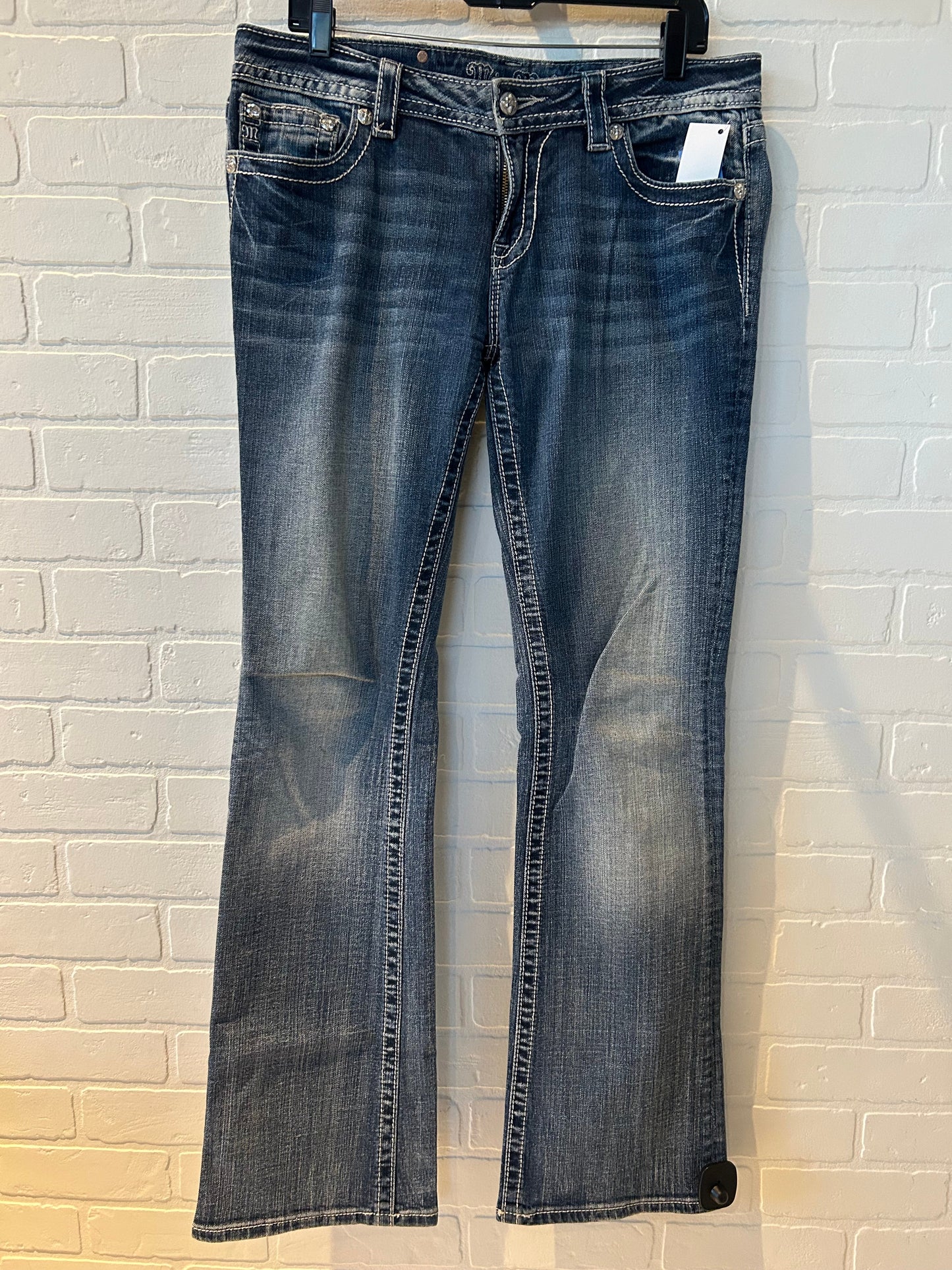 Jeans Boot Cut By Miss Me In Blue Denim, Size: 12