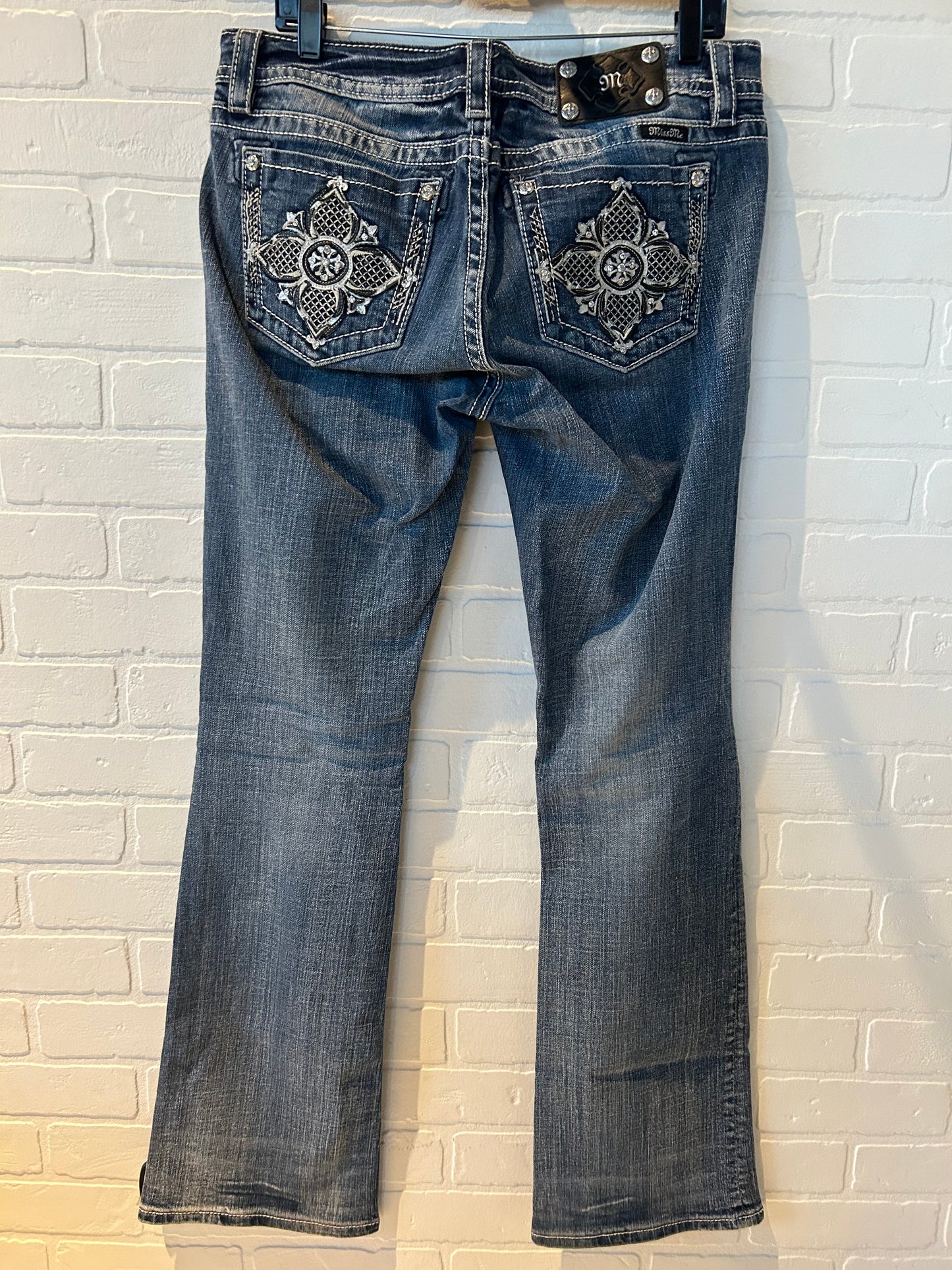 Jeans Boot Cut By Miss Me In Blue Denim, Size: 12