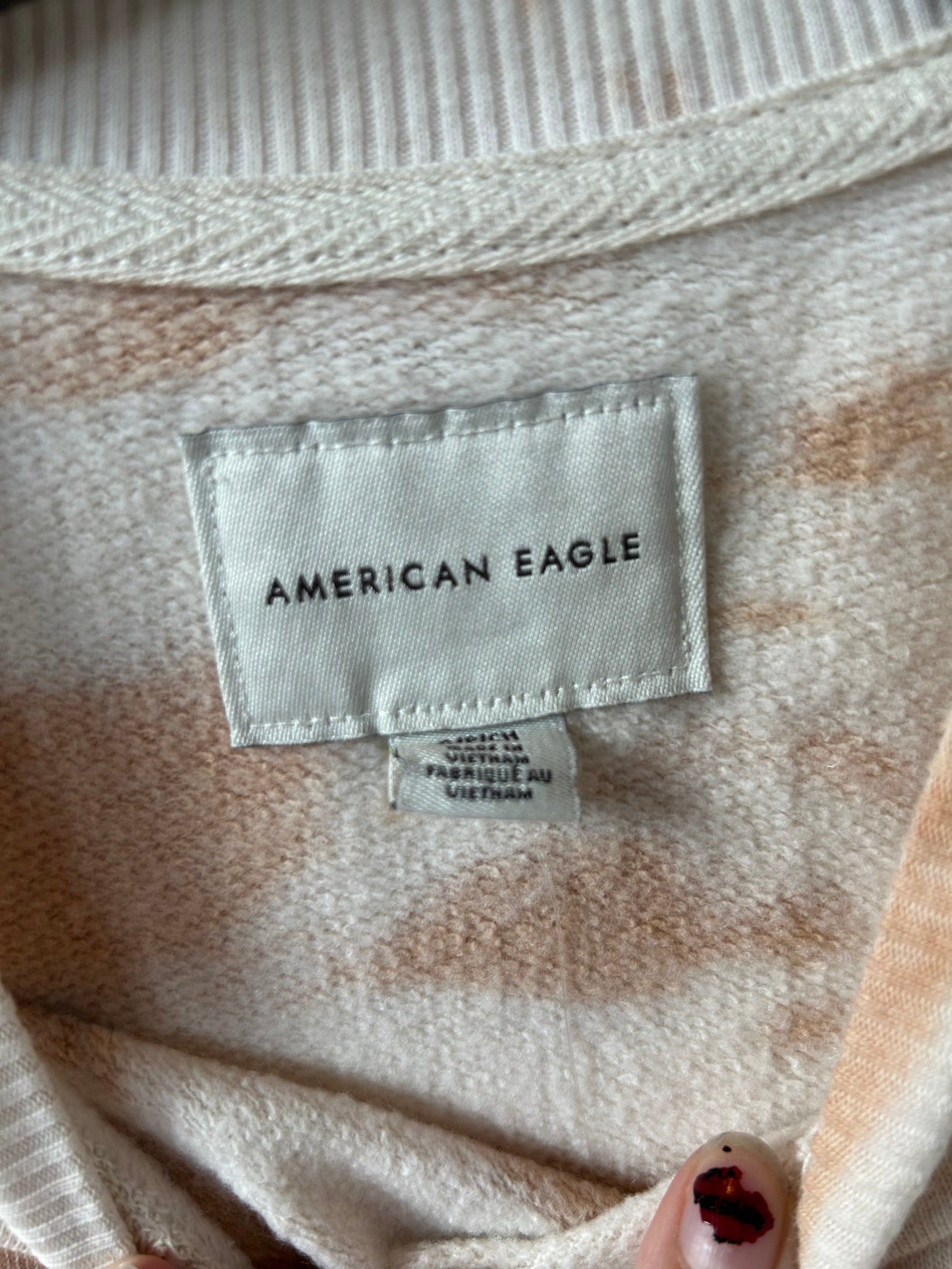 Sweatshirt Crewneck By American Eagle In Tan, Size: S