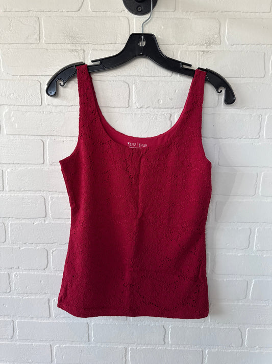 Top Sleeveless By White House Black Market In Red, Size: S