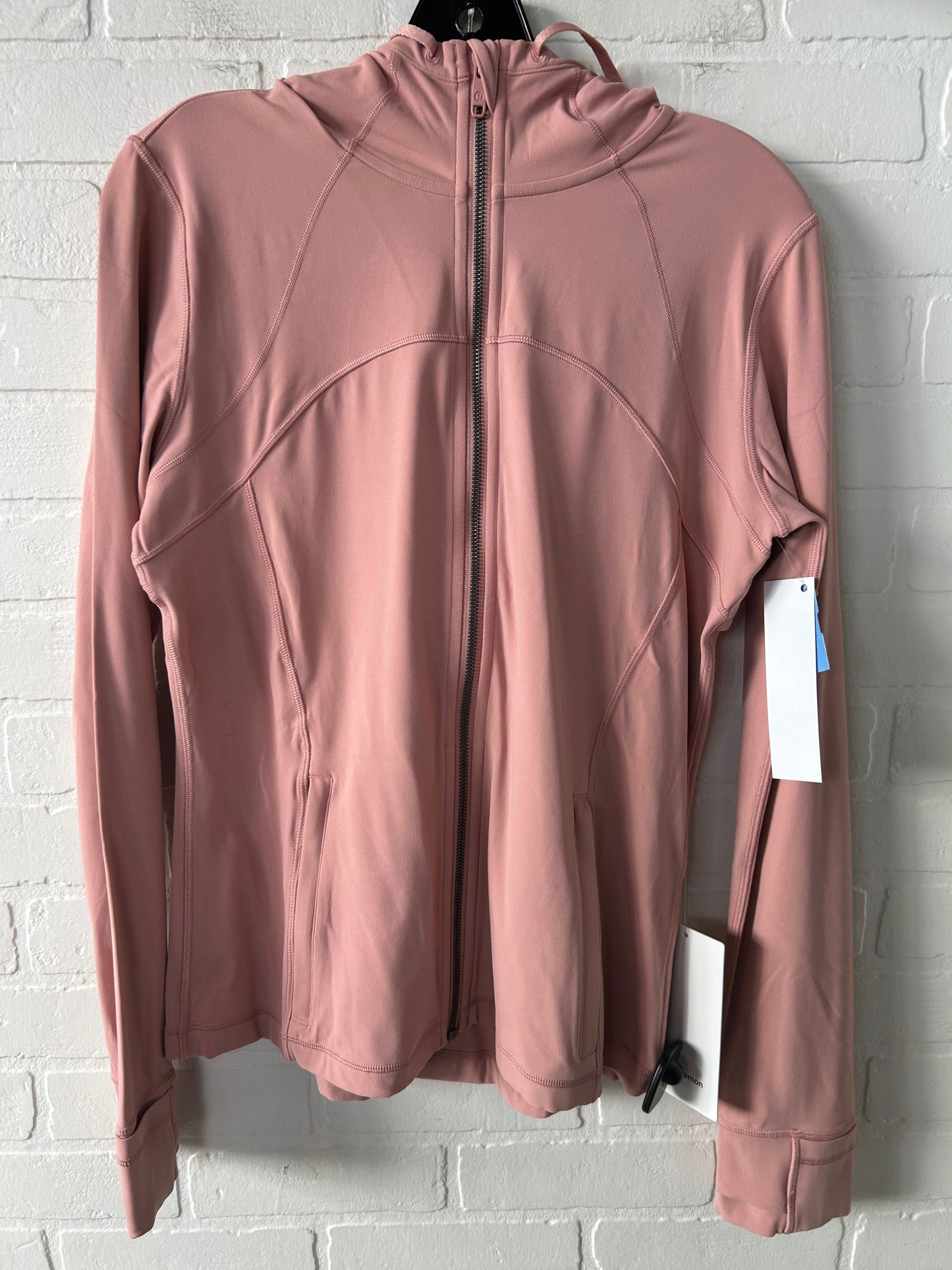 Athletic Jacket By Lululemon In Pink, Size: L