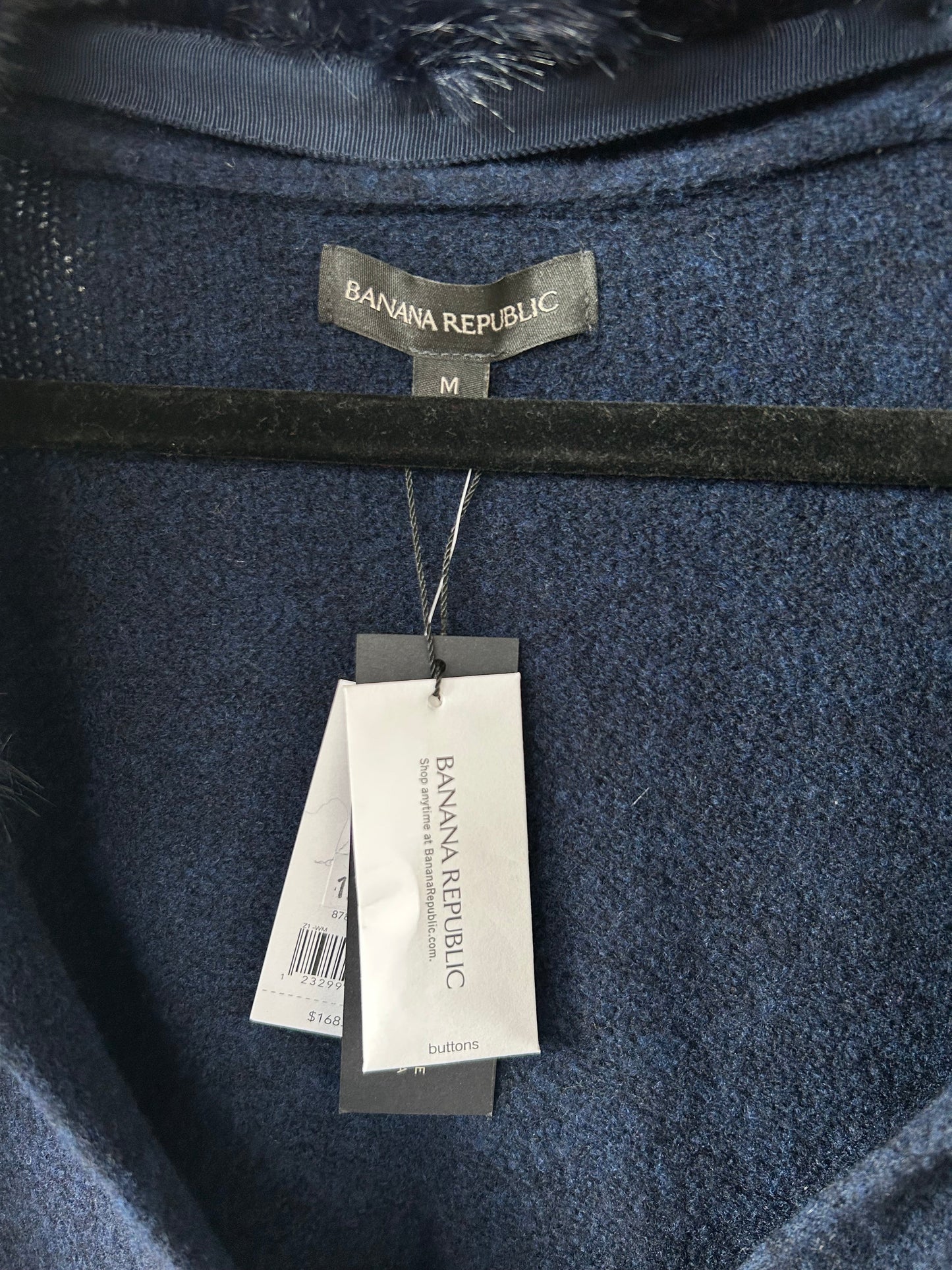 Sweater Cardigan By Banana Republic In Blue, Size: M