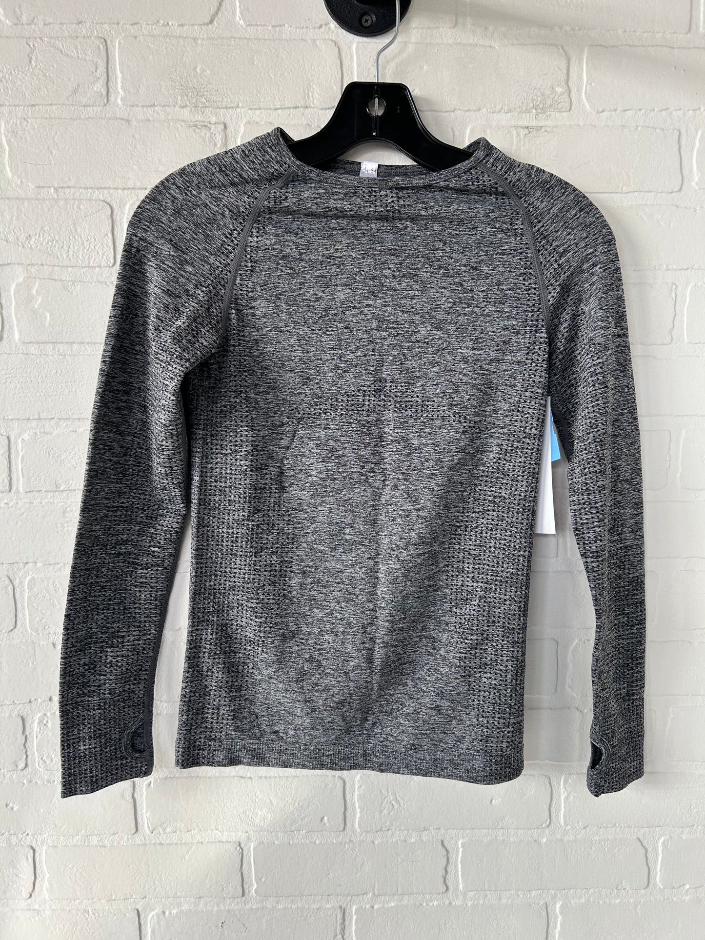 Athletic Top Long Sleeve Crewneck By Clothes Mentor In Grey, Size: S