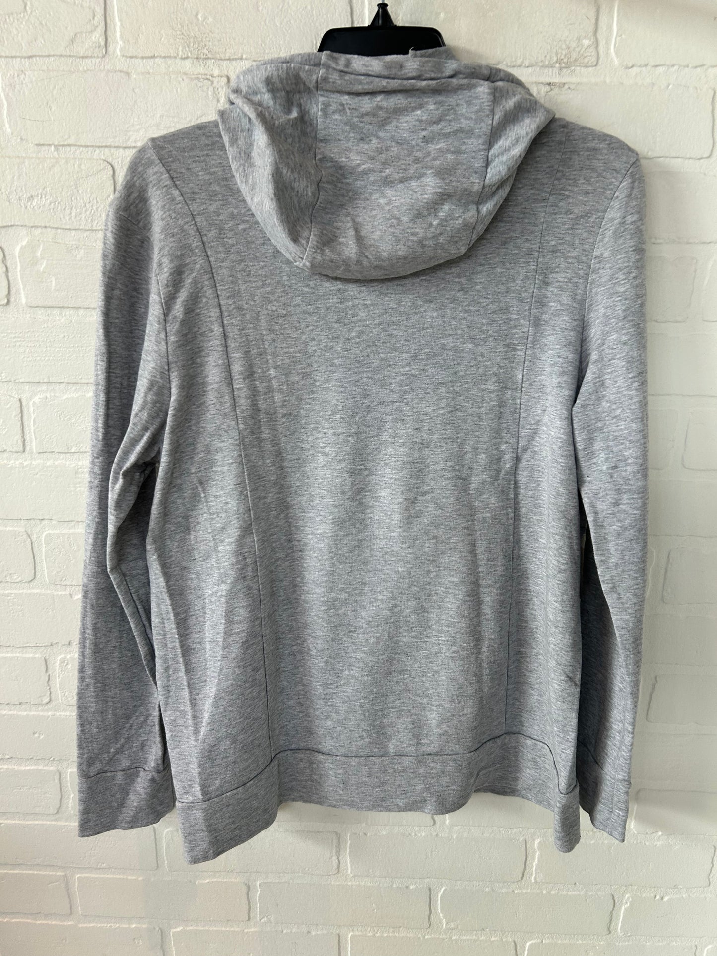 Athletic Top Long Sleeve Hoodie By Clothes Mentor In Grey, Size: S