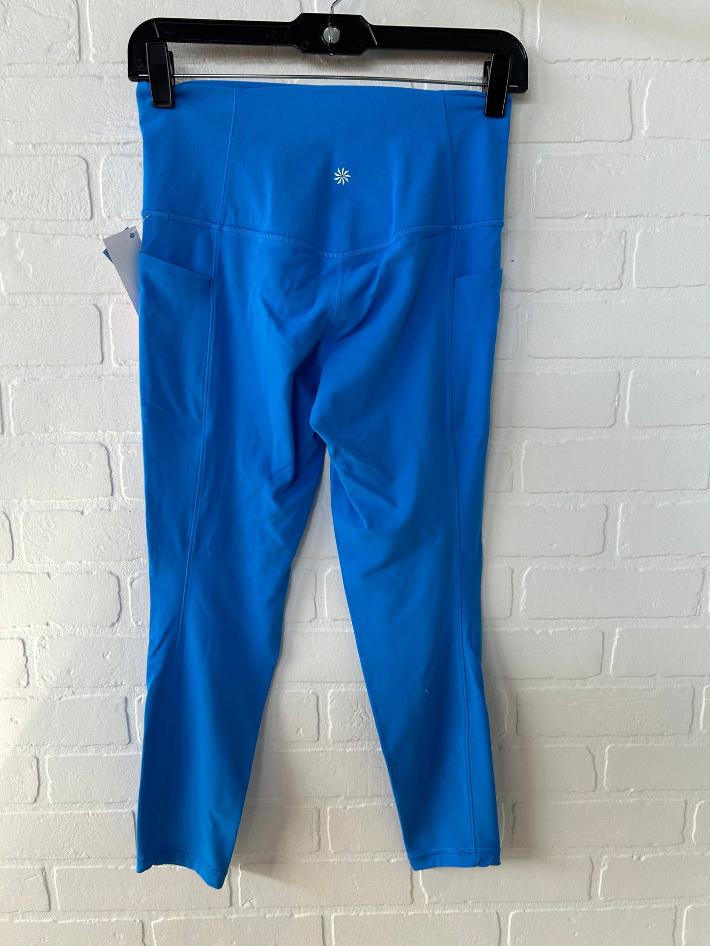 Athletic Leggings By Athleta In Blue, Size: 4