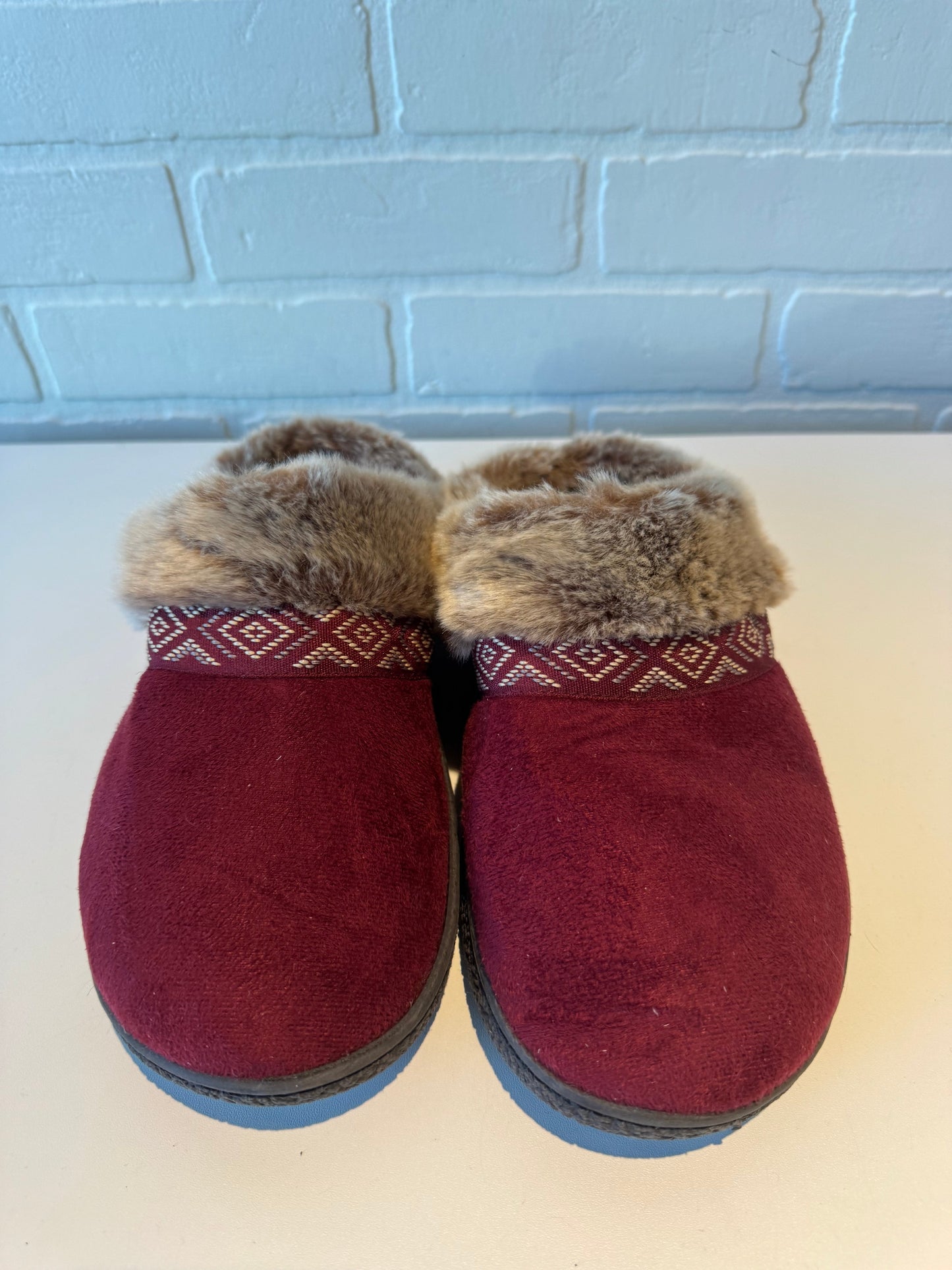 Slippers By Isotoner In Red