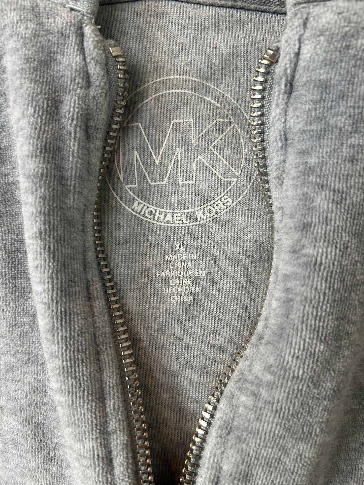 Sweatshirt Hoodie By Michael By Michael Kors In Grey, Size: Xl