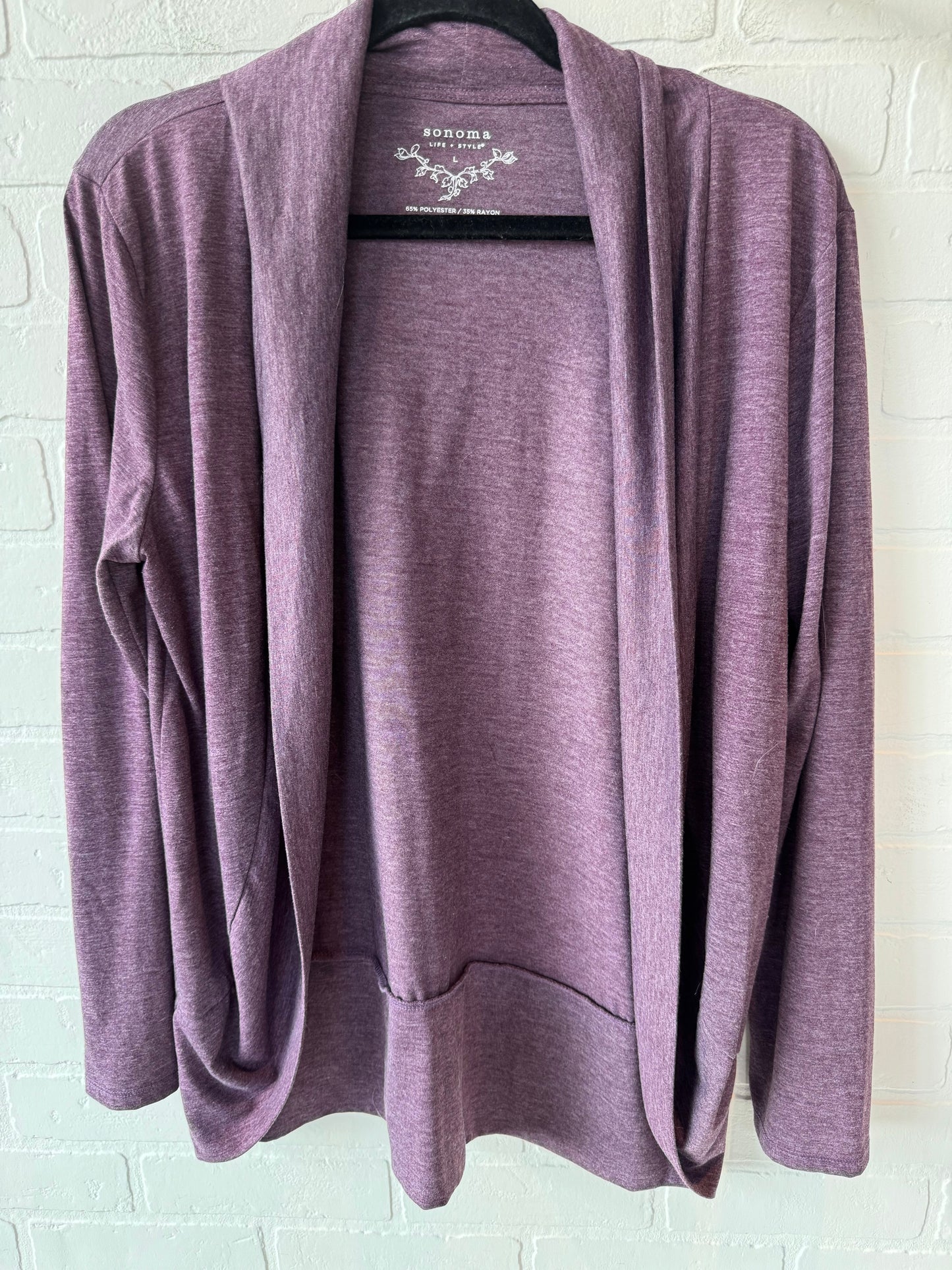 Cardigan By Sonoma In Purple, Size: L