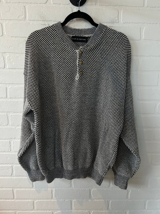 Sweater By Croft And Barrow In Black & White, Size: L