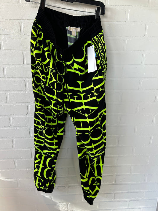 Pants Joggers By Michael By Michael Kors In Black & Green, Size: 4