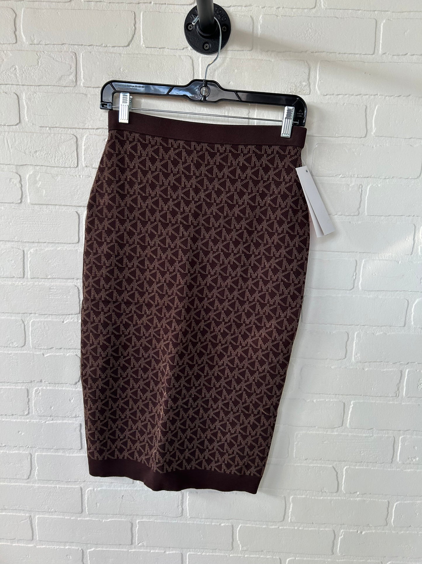 Skirt Midi By Michael By Michael Kors In Brown, Size: 4