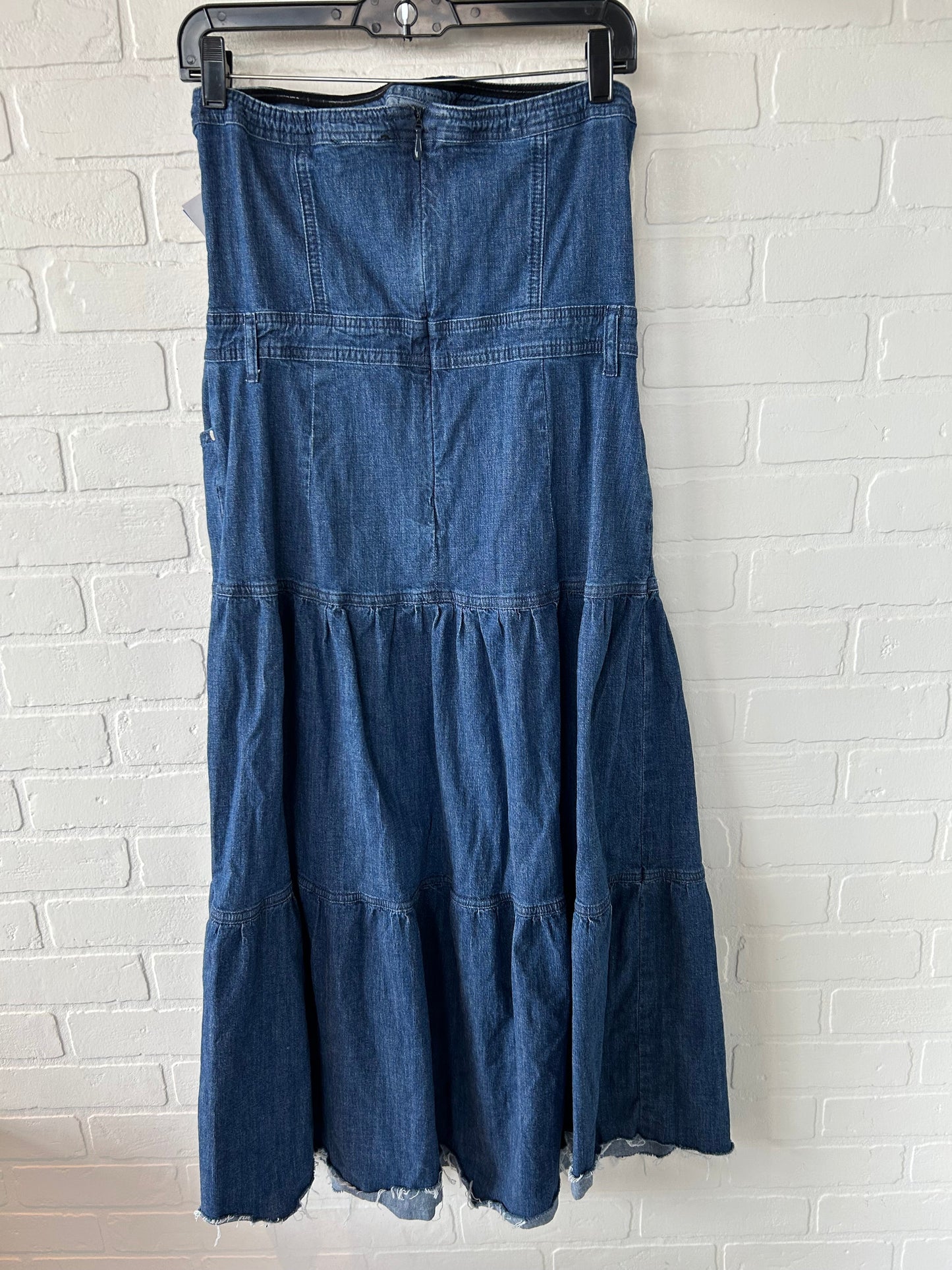 Dress Casual Midi By Bebe In Blue Denim, Size: M