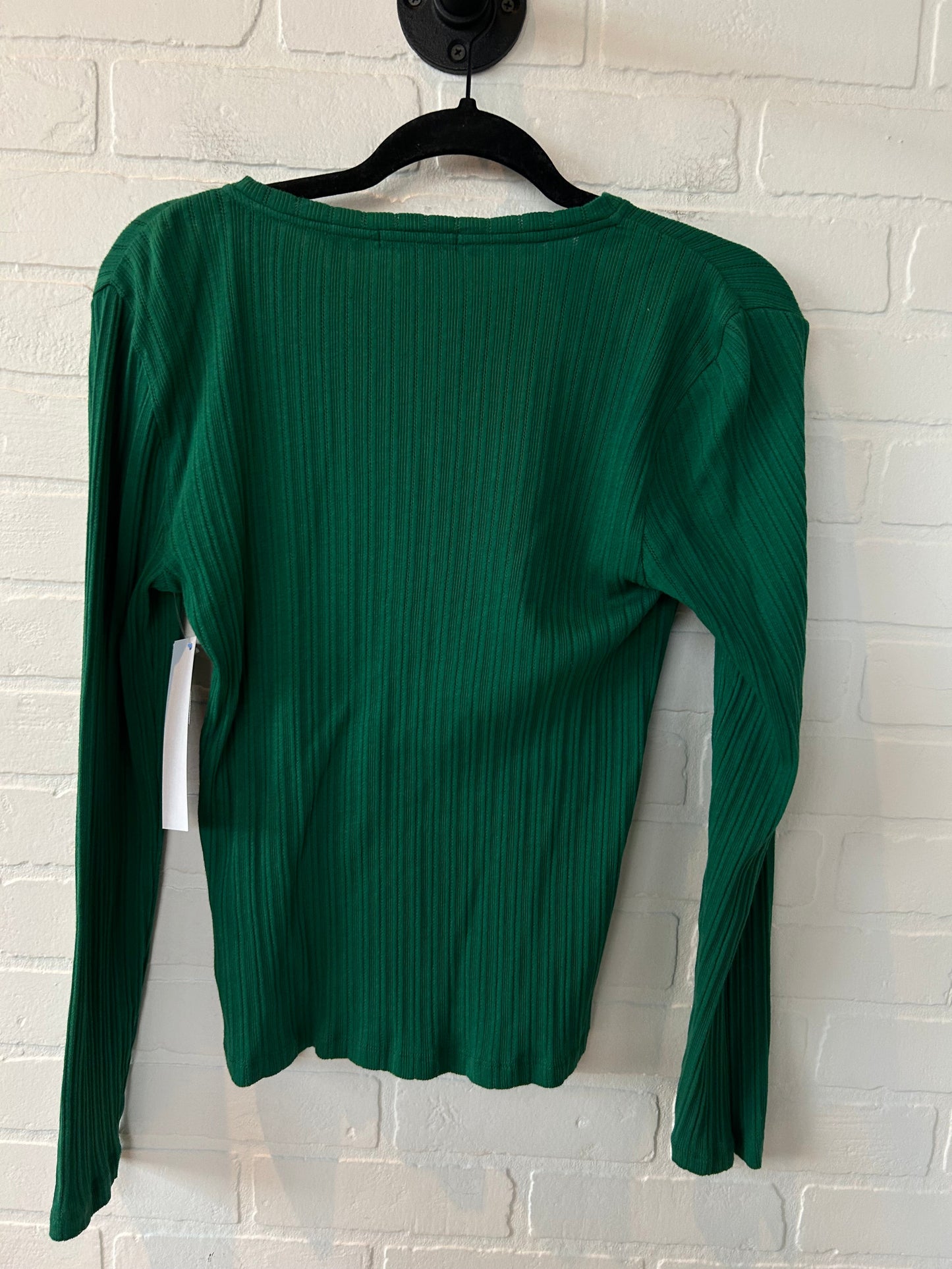 Top Long Sleeve By J. Crew In Green, Size: M