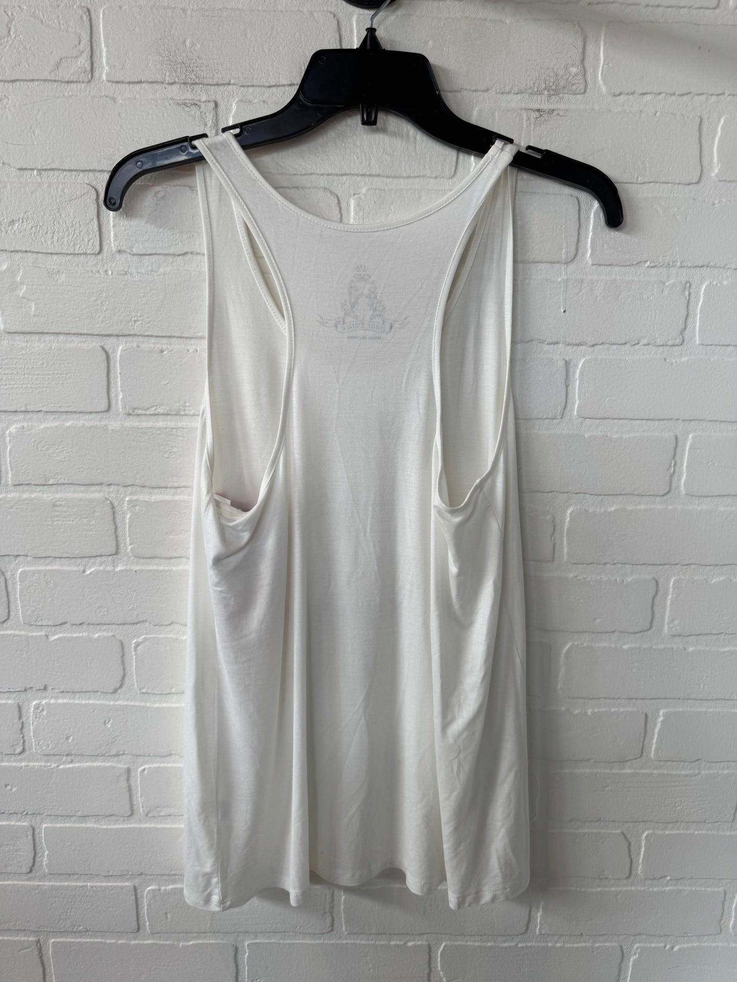 Top Sleeveless By Clothes Mentor In White, Size: L