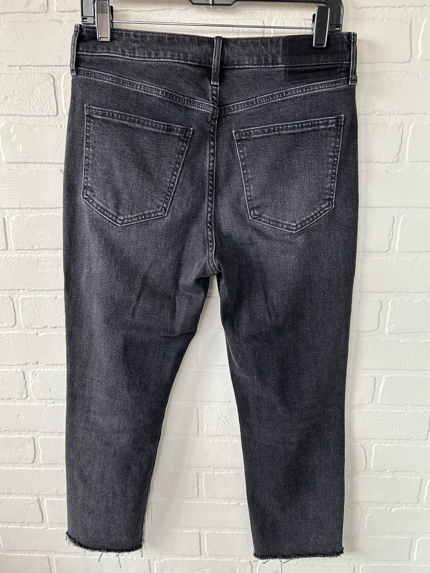 Jeans Straight By Gap In Black Denim, Size: 10p