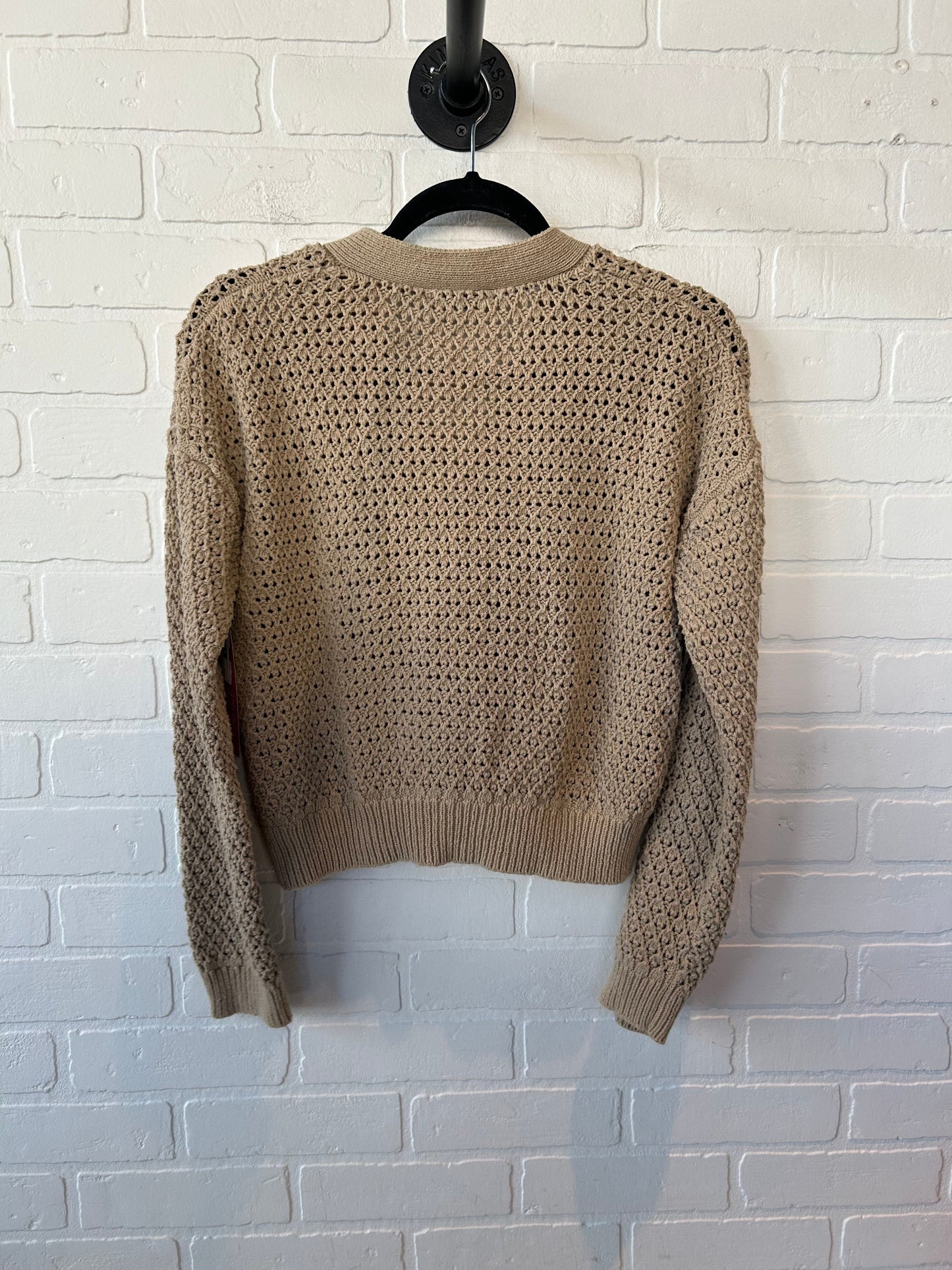 Sweater Cardigan By Madewell In Tan, Size: S