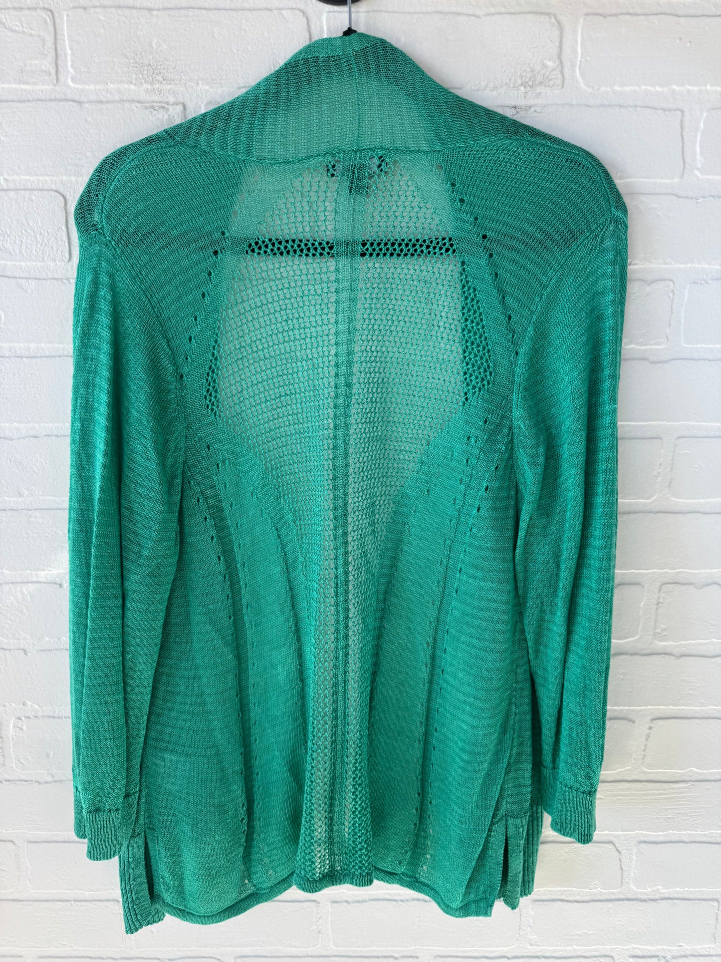 Cardigan By Alfani In Green, Size: Xl