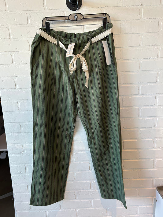 Pants Linen By Dylan In Black & Green, Size: 16