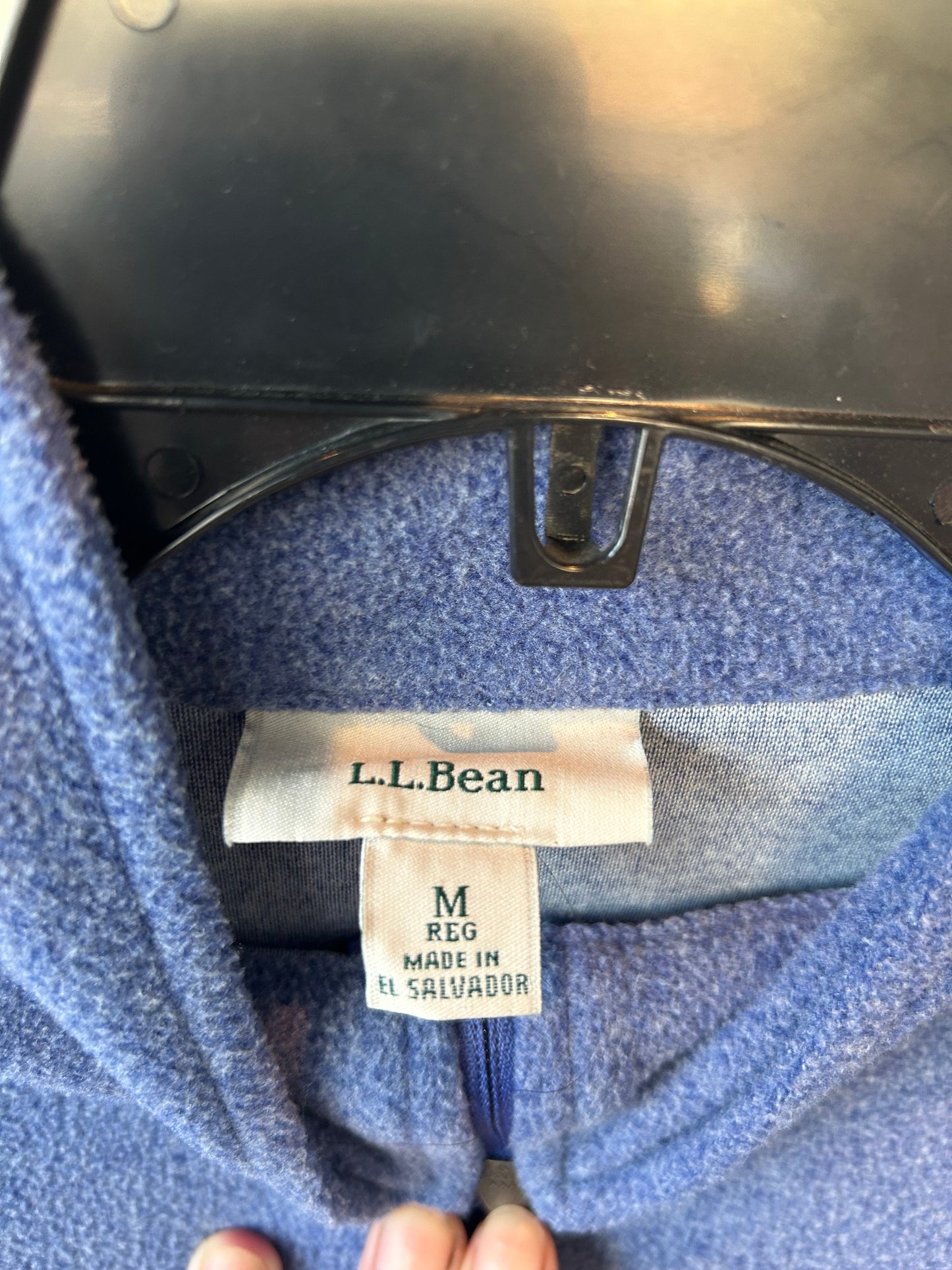 Jacket Fleece By L.l. Bean In Blue, Size: M