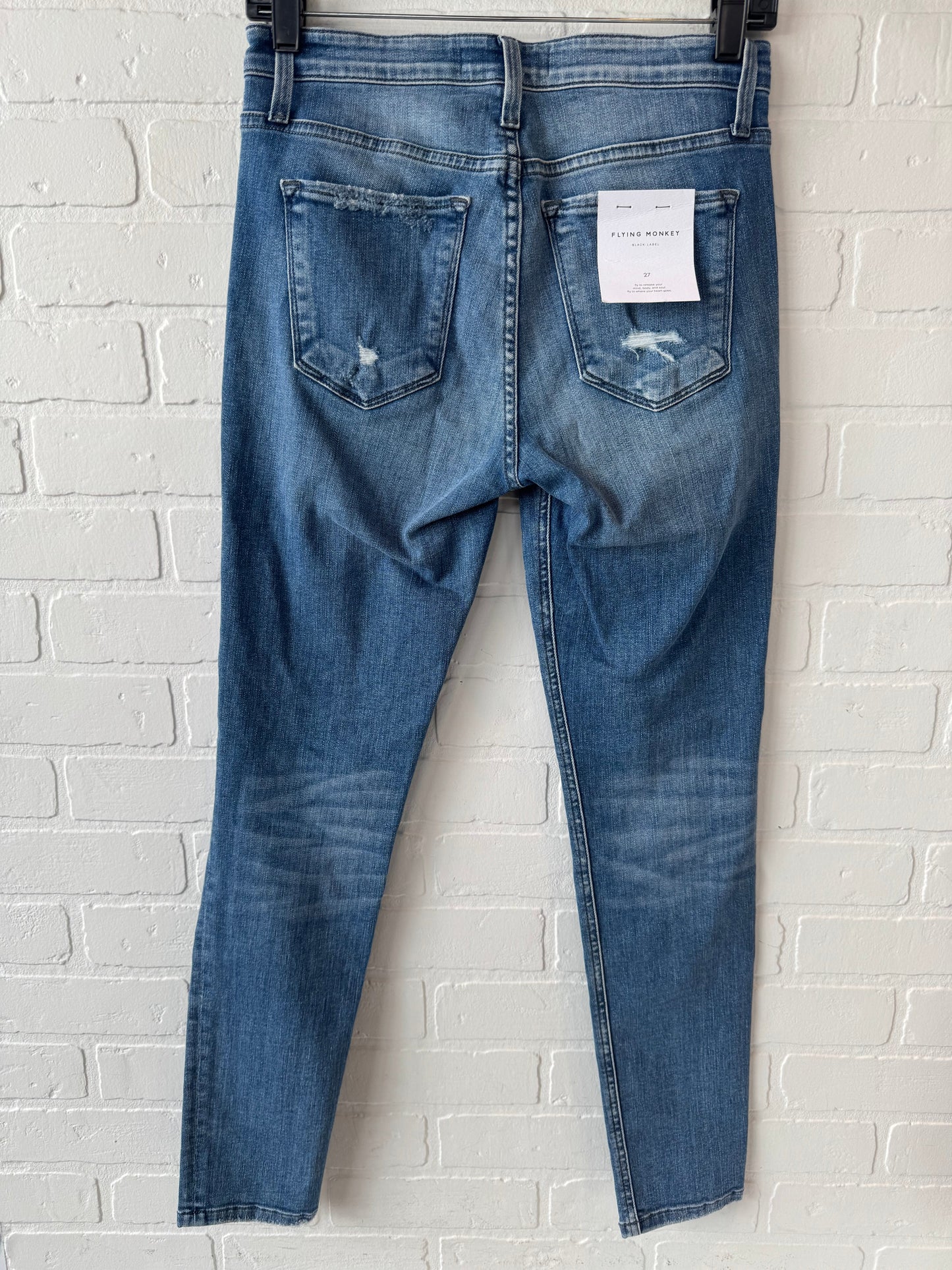 Jeans Skinny By Flying Monkey In Blue Denim, Size: 4