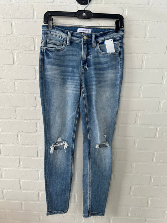 Jeans Skinny By Flying Monkey In Blue Denim, Size: 2