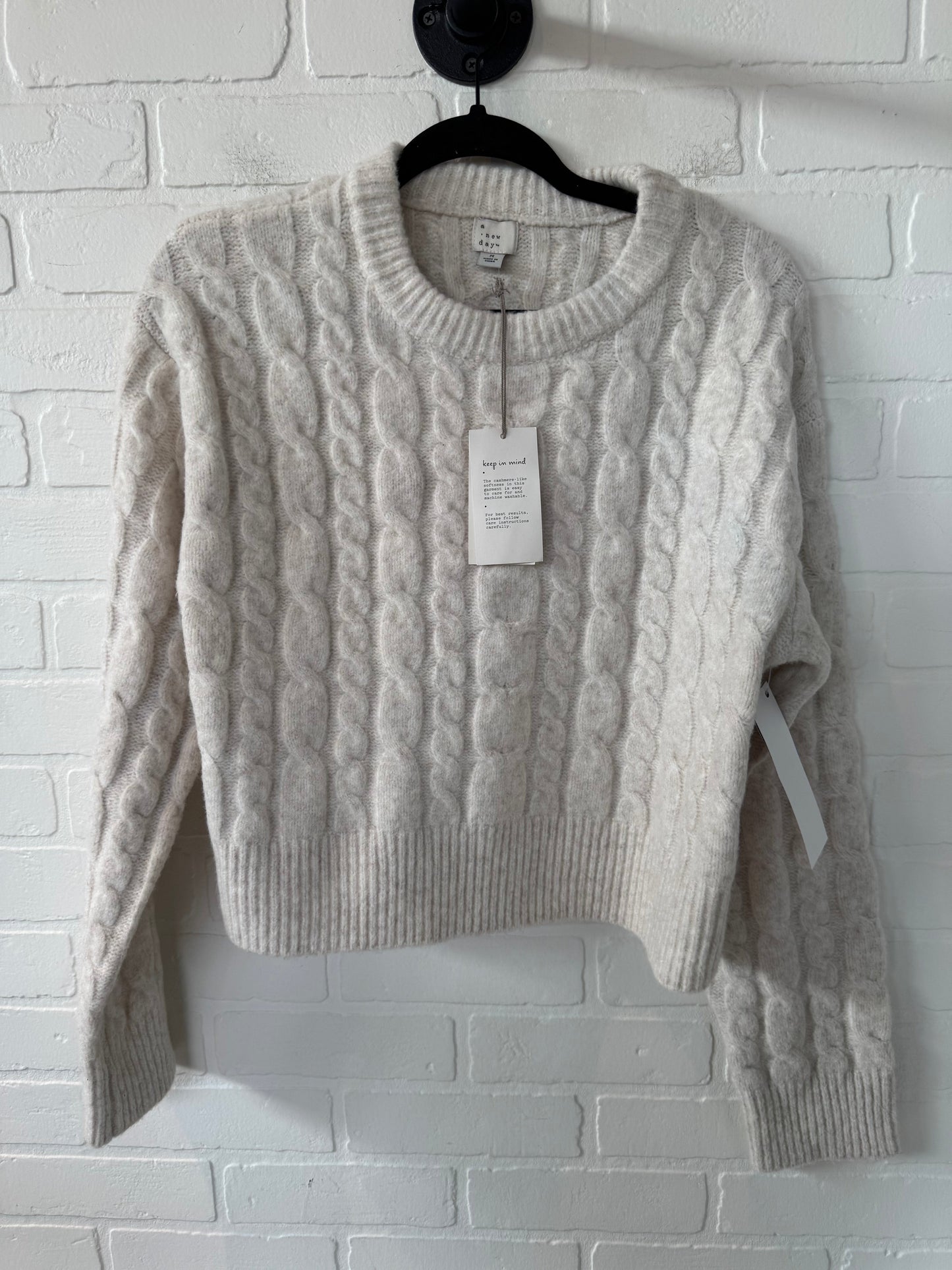 Sweater By A New Day In Cream, Size: M