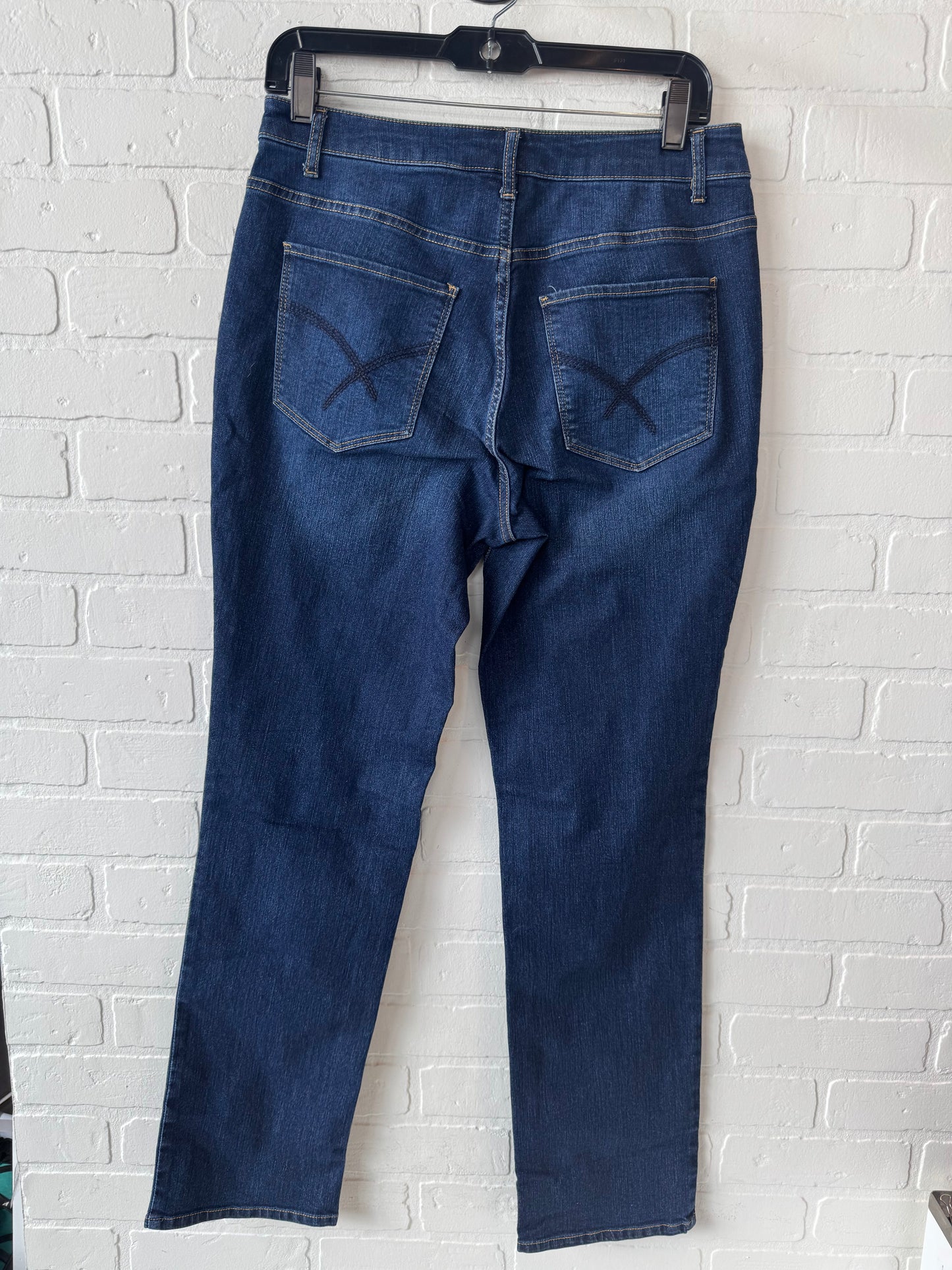 Jeans Straight By Christopher And Banks In Blue Denim, Size: 4