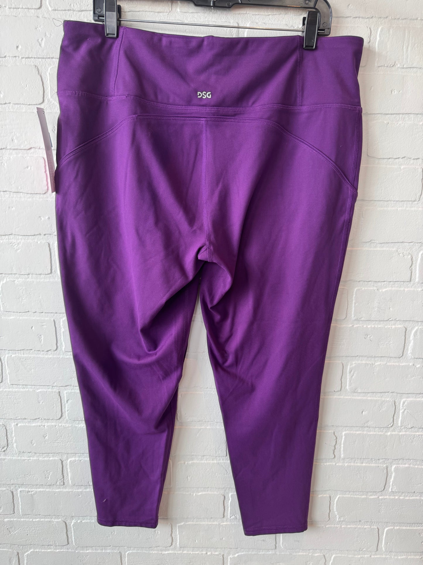 Athletic Leggings Capris By Dsg Outerwear In Purple, Size: 18