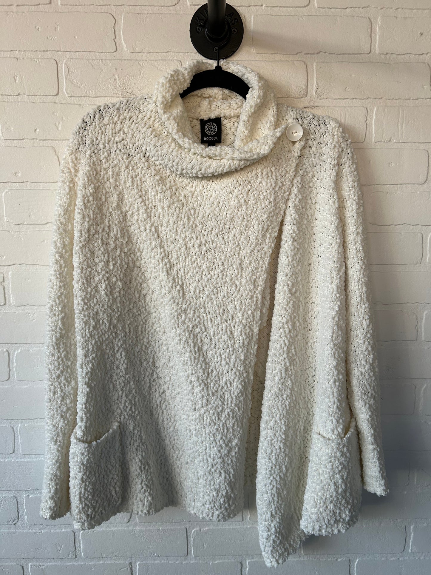 Sweater Cardigan By Bobeau In White, Size: S