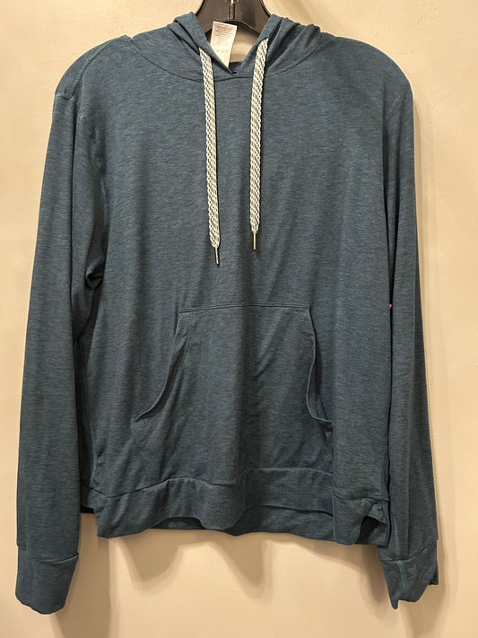 Athletic Sweatshirt Hoodie By Members Mark In Green, Size: L