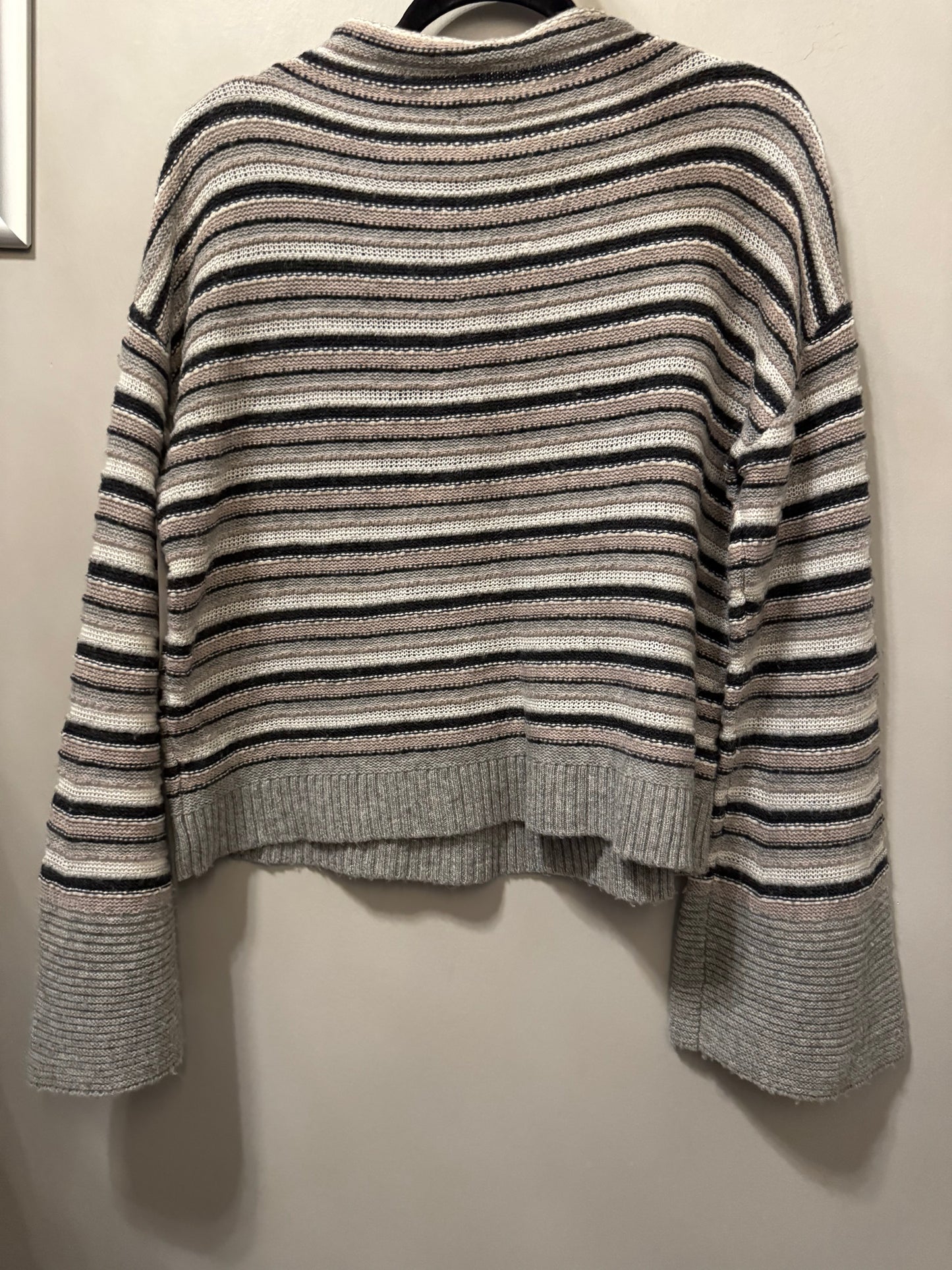 Sweater By Splendid In Grey & White, Size: Xl