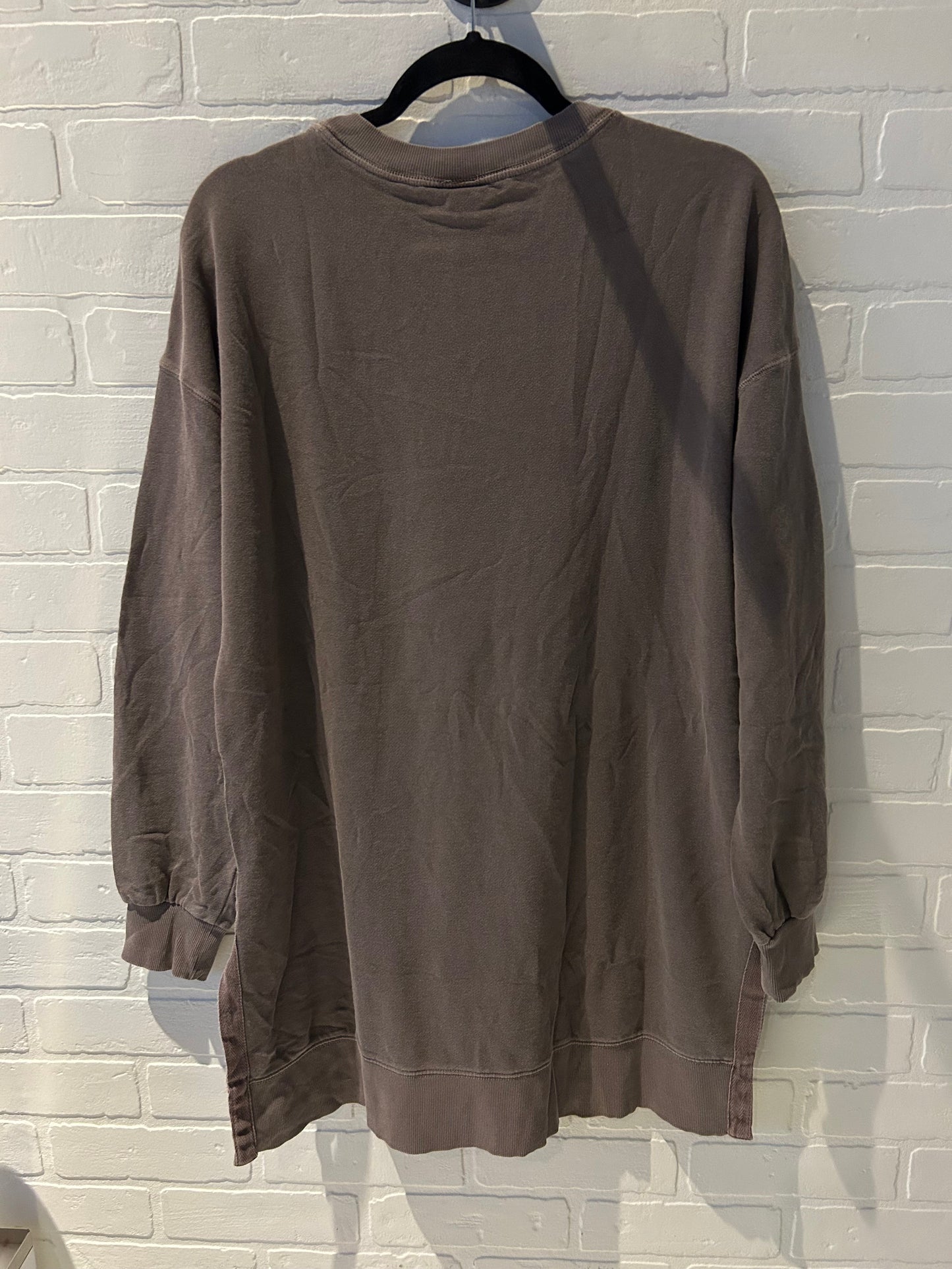 Athletic Sweatshirt Crewneck By Old Navy In Brown, Size: M