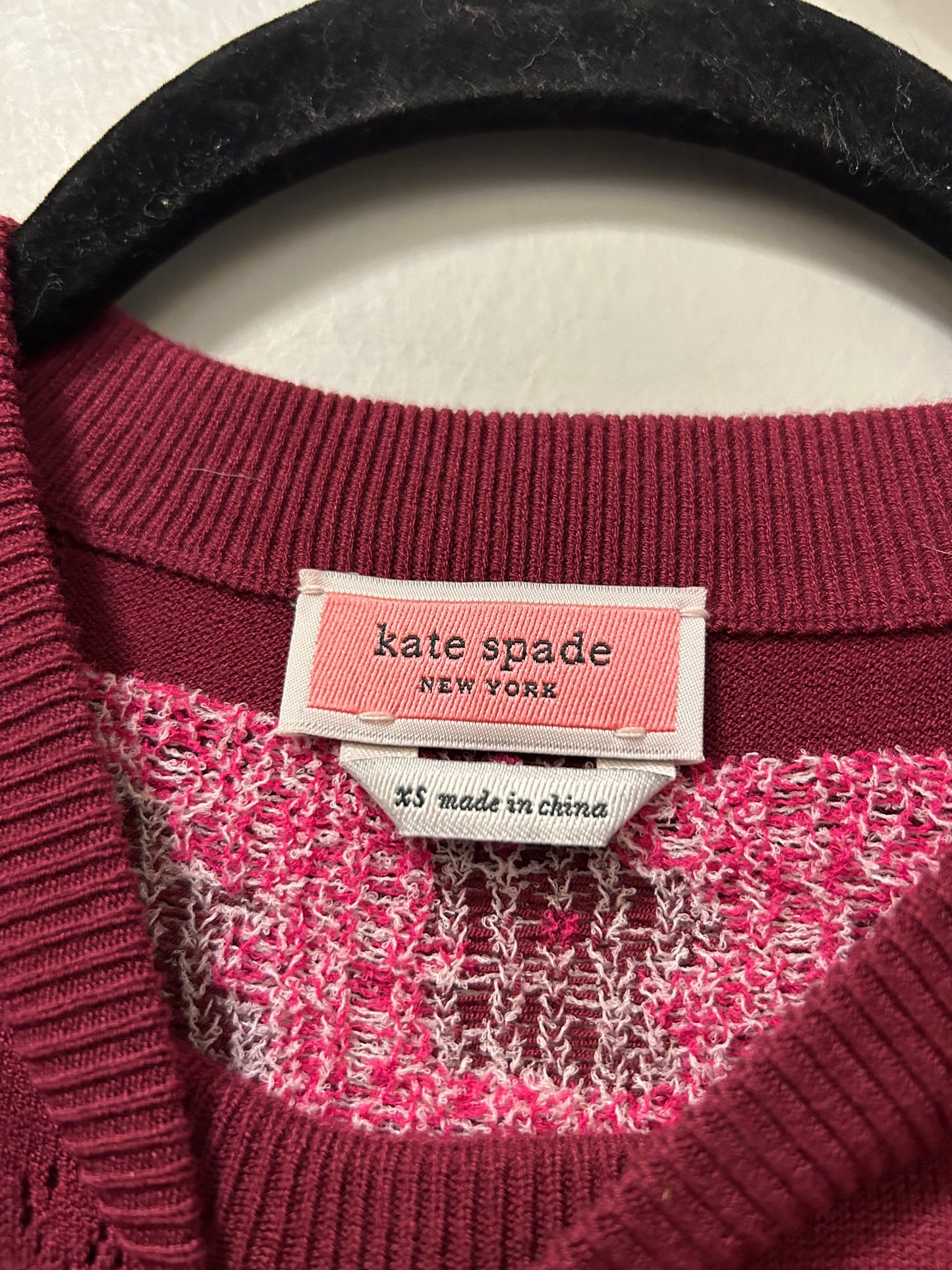 Sweater Cardigan Designer By Kate Spade In Pink, Size: Xs