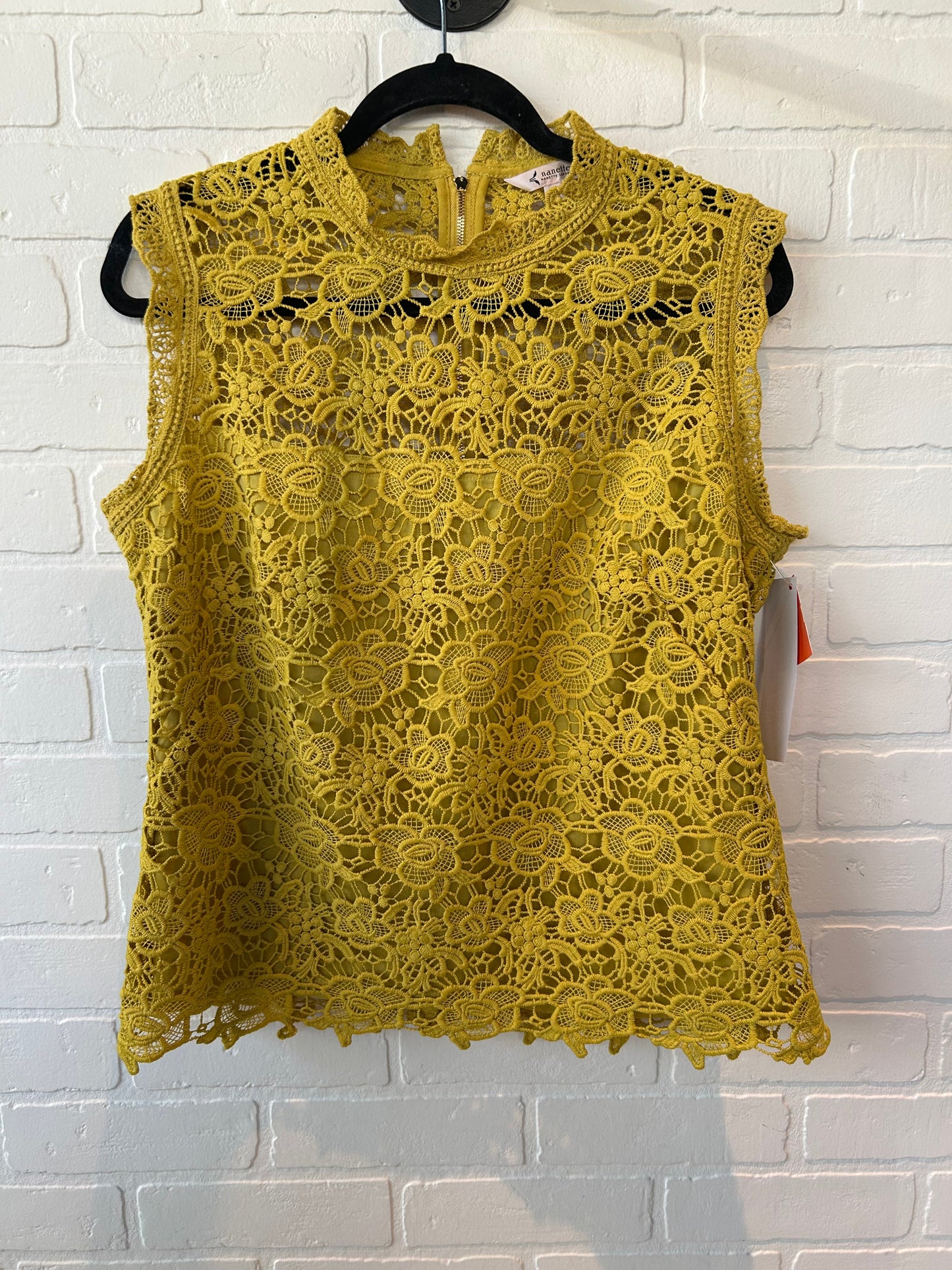 Top Sleeveless By Nanette By Nanette Lepore In Yellow, Size: L