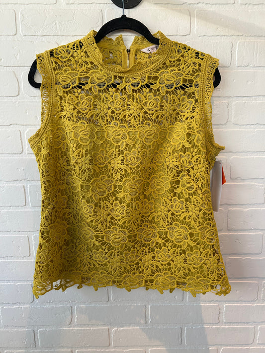 Top Sleeveless By Nanette By Nanette Lepore In Yellow, Size: L