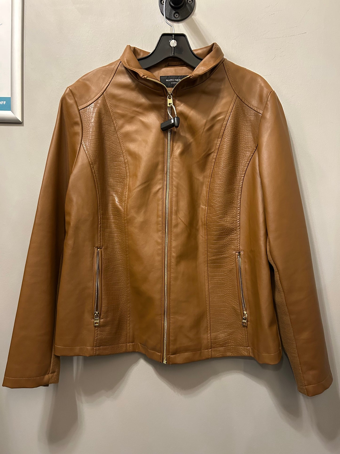 Jacket Moto By Marc New York In Brown, Size: Xl