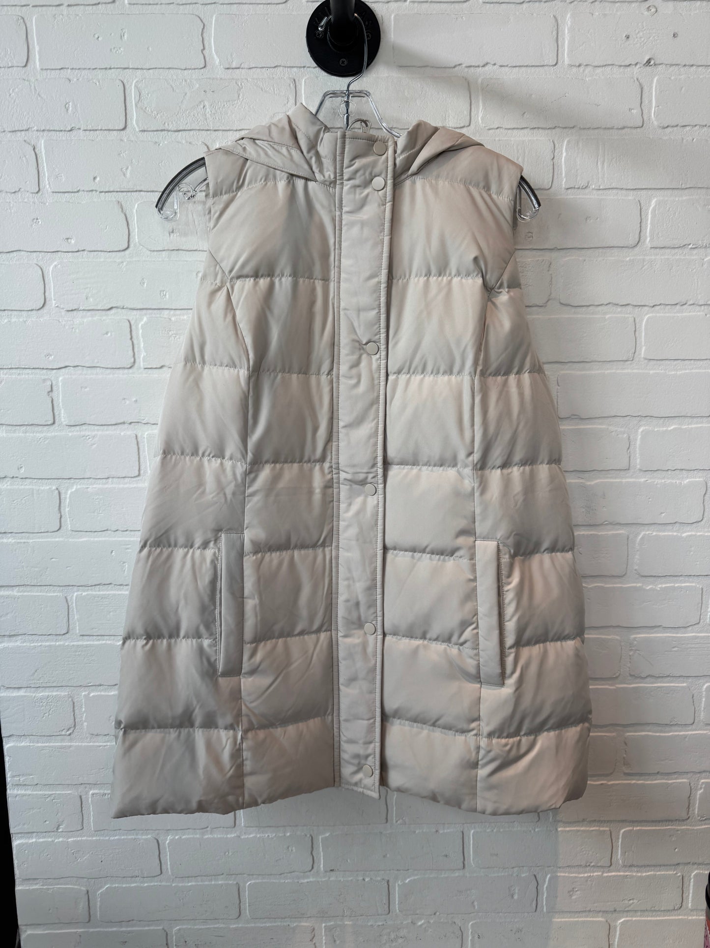 Vest Puffer & Quilted By J. Jill In Tan, Size: M