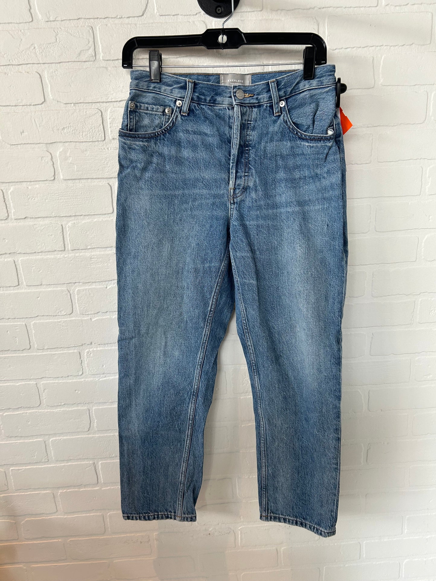 Jeans Straight By Everlane In Blue Denim, Size: 4