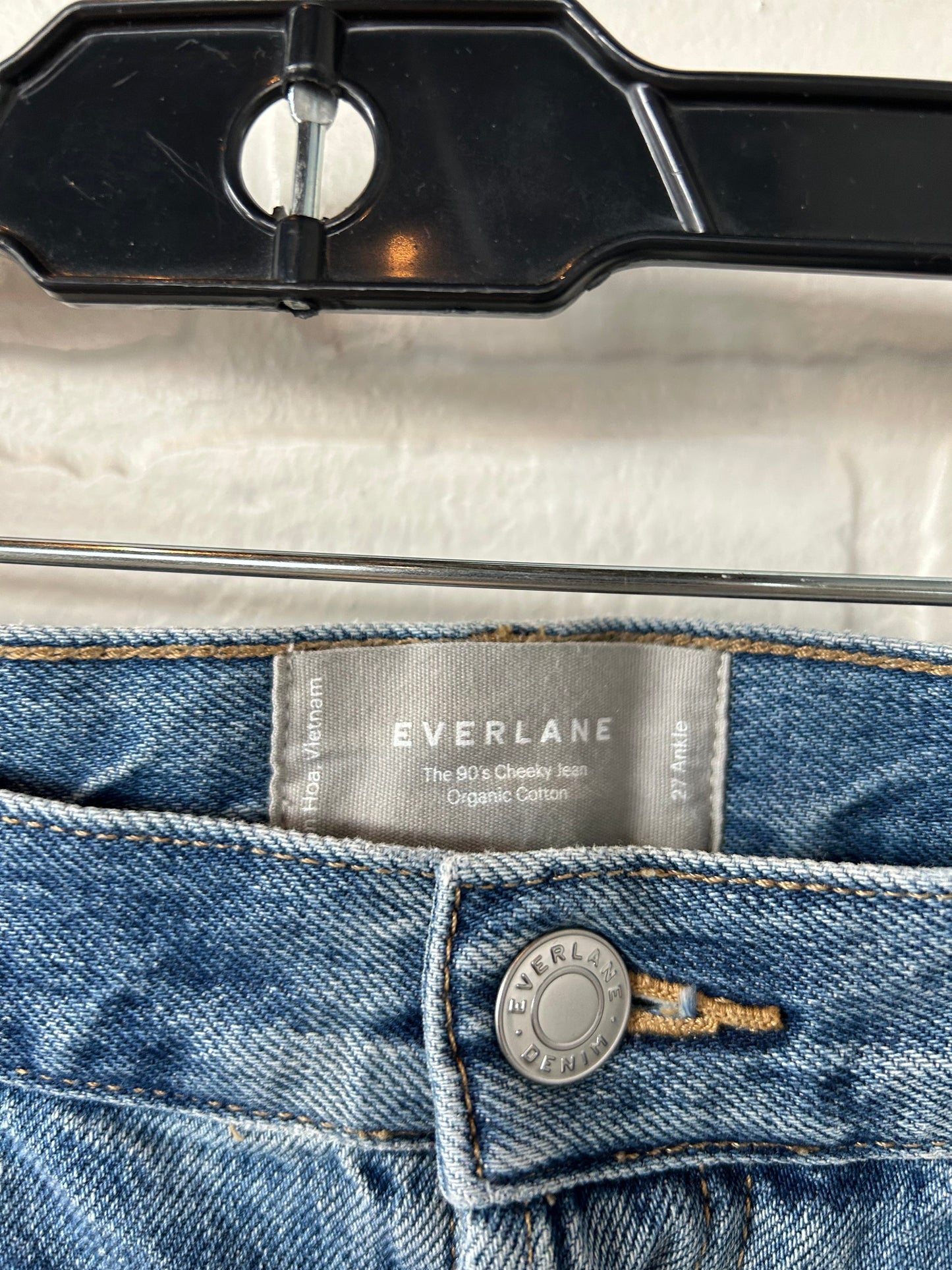 Jeans Straight By Everlane In Blue Denim, Size: 4