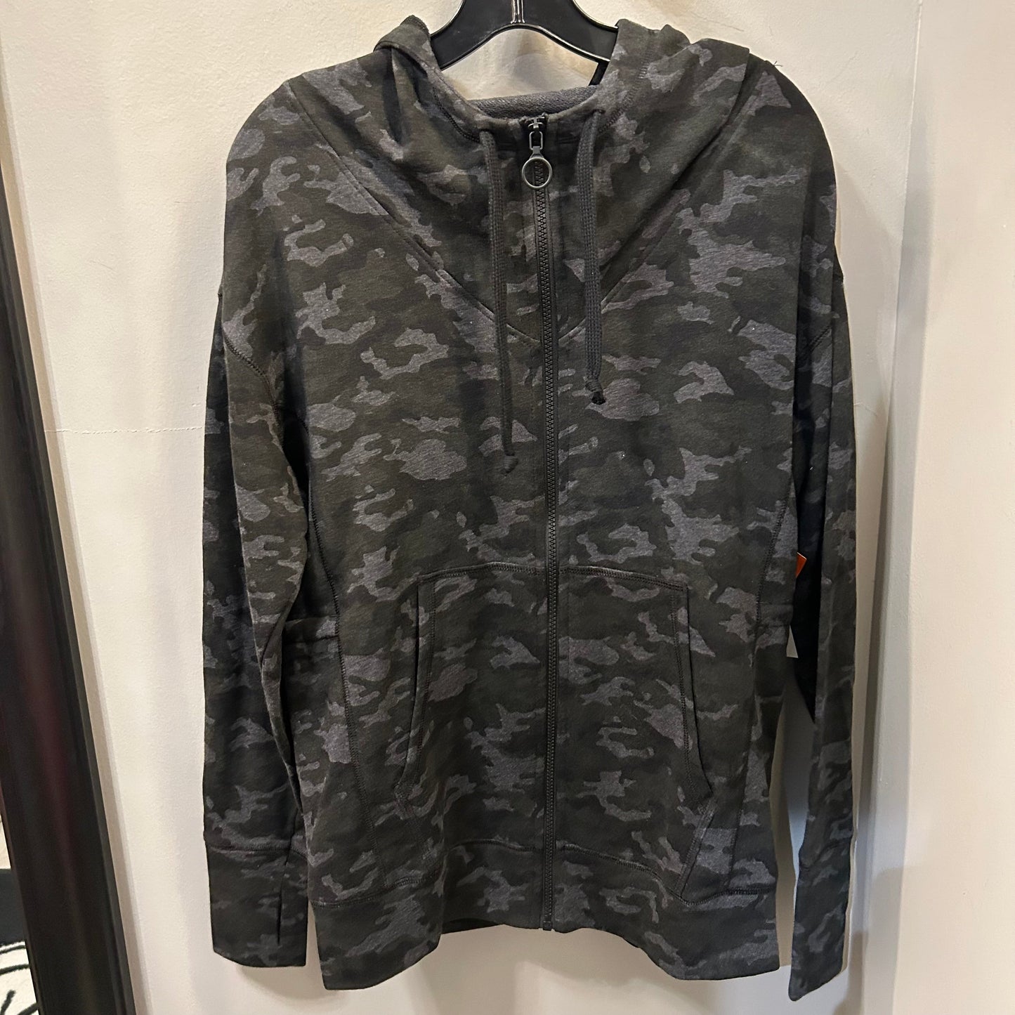 Athletic Sweatshirt Hoodie By Fabletics In Grey, Size: Xs